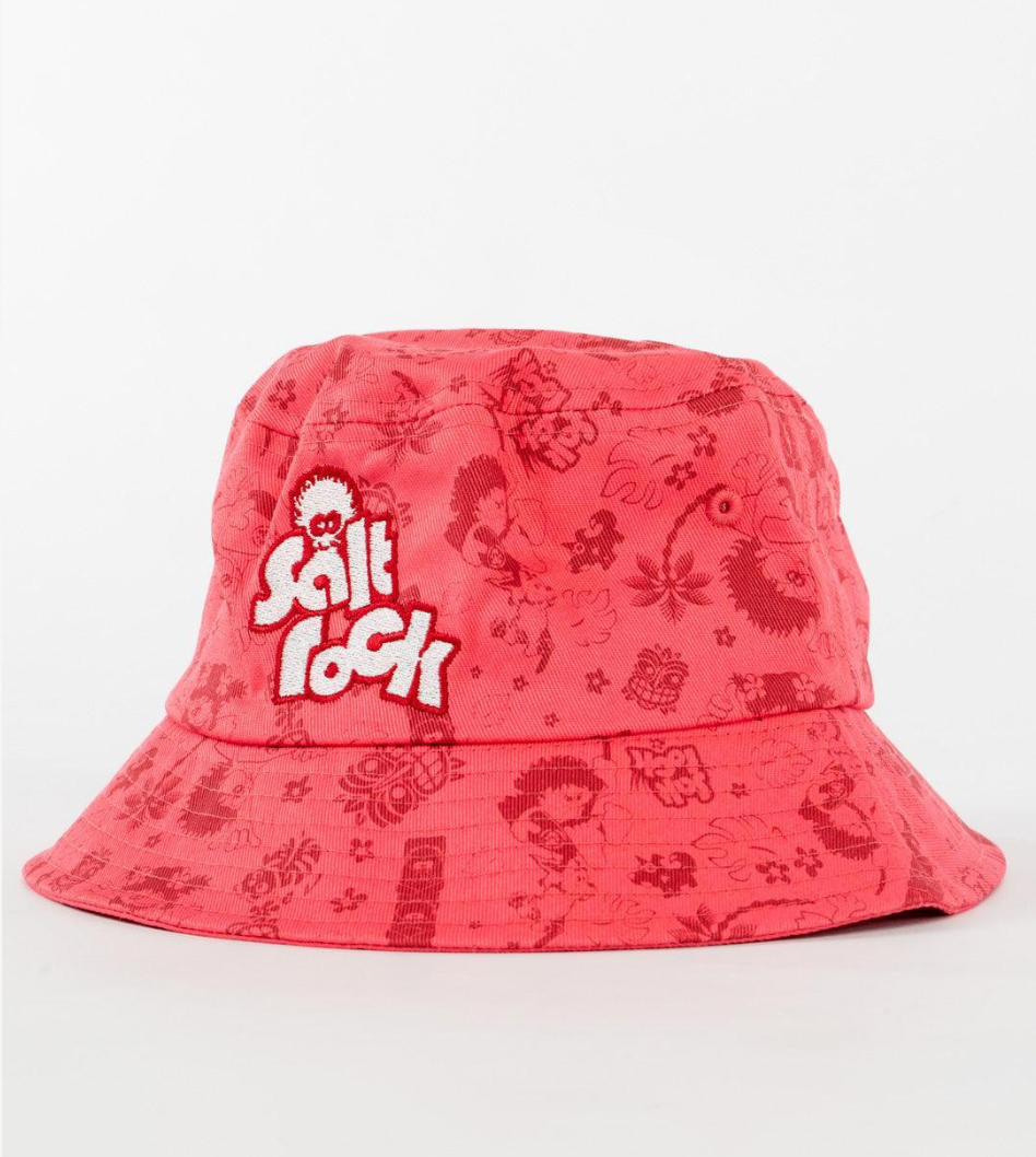 Saltrock Tiki Tok - Kids Bucket Hat - Red/Blue