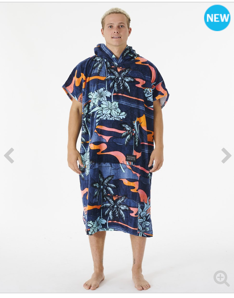Rip Curl Combo Print Hooded Poncho