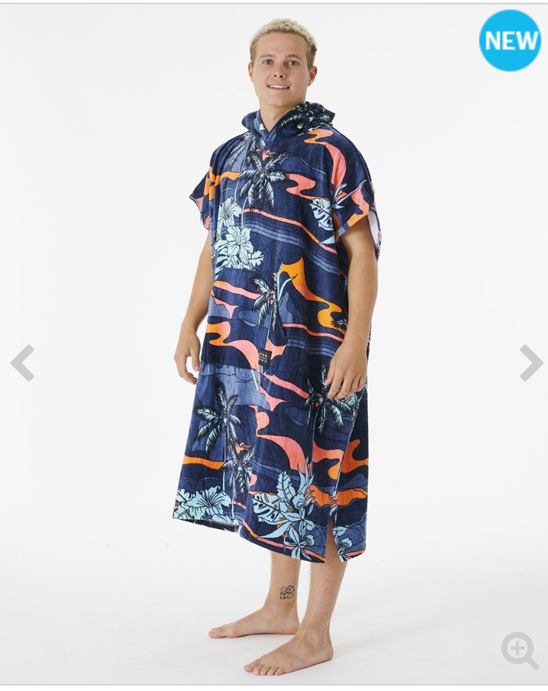 Rip Curl Combo Print Hooded Poncho