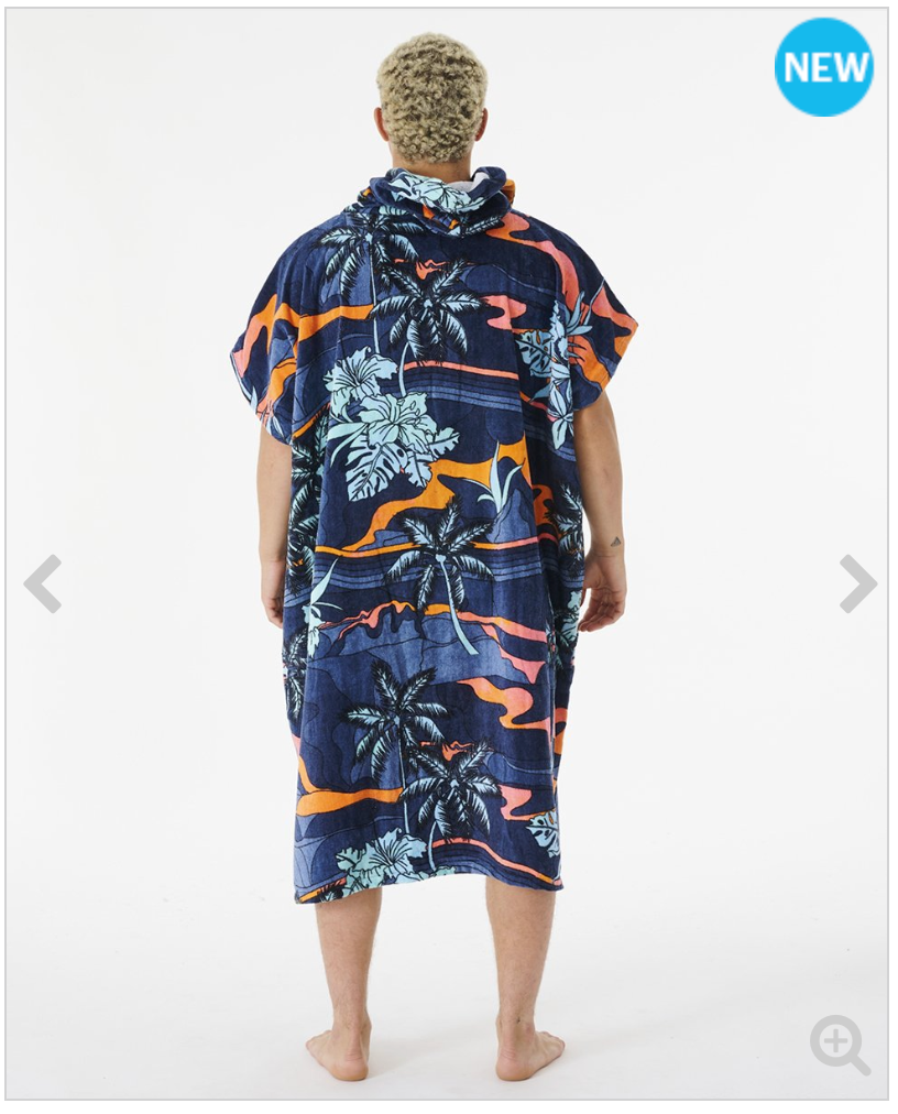 Rip Curl Combo Print Hooded Poncho