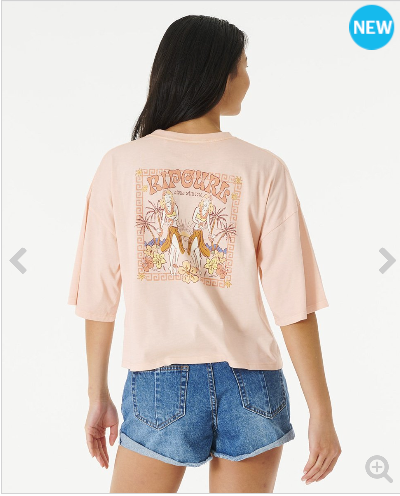 Rip Curl Aloha With Love Heritage Crop Tee