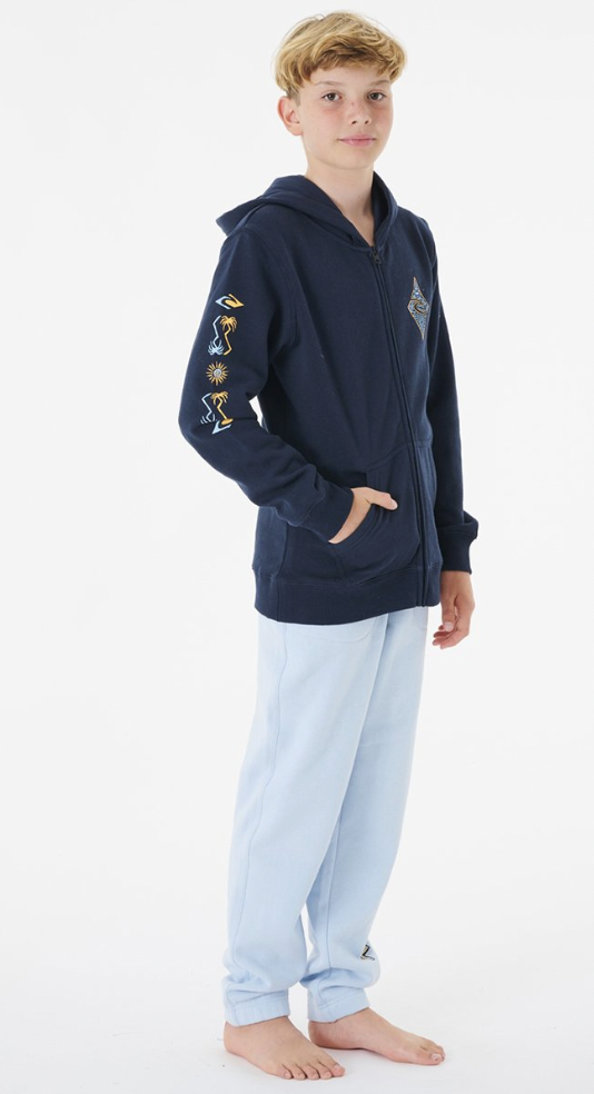 Rip Curl Tube Heads Zip Thru Hood Boy