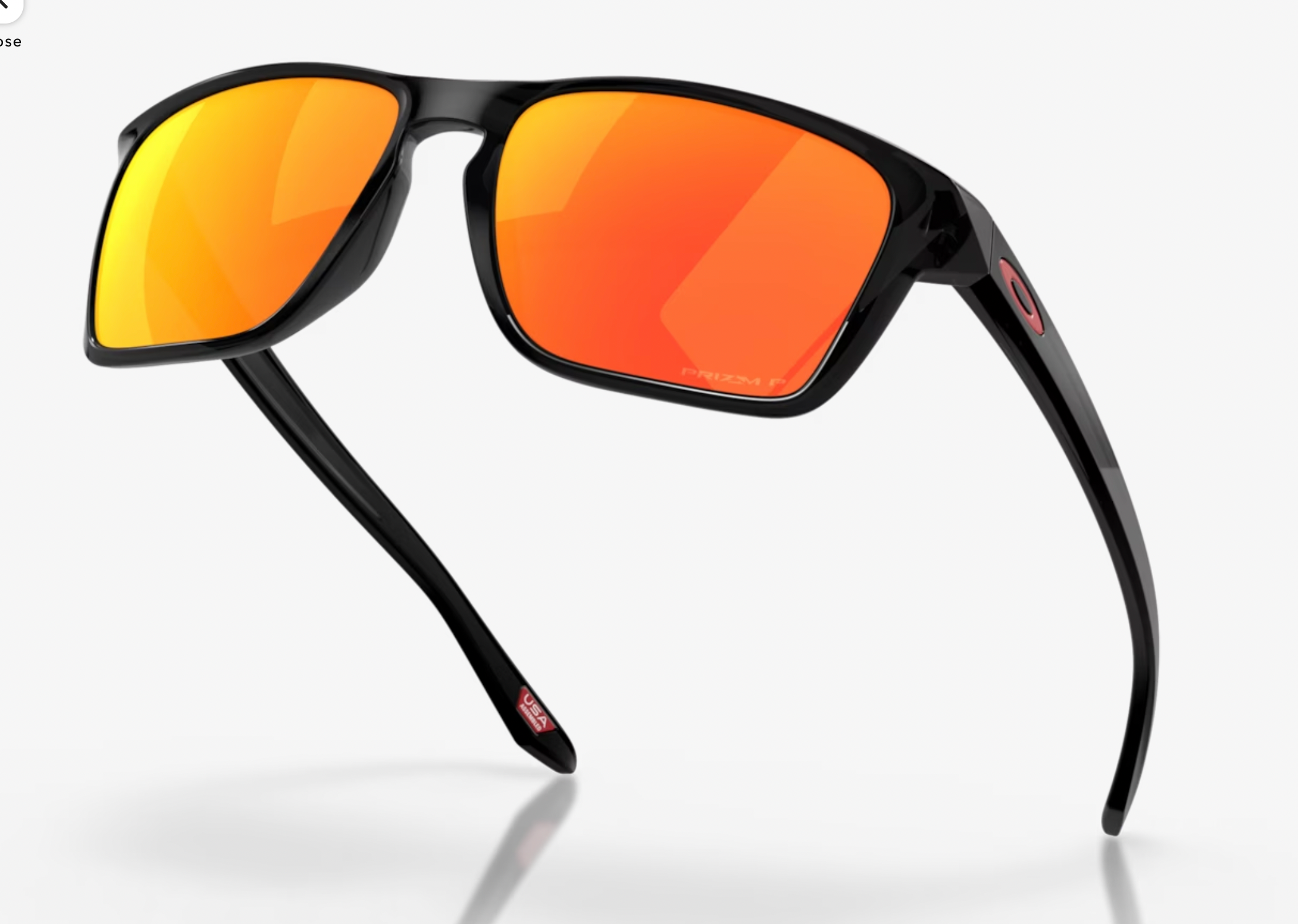 Oakley Sylas Prizm Ruby Polarized Lenses, Black Ink Frame
