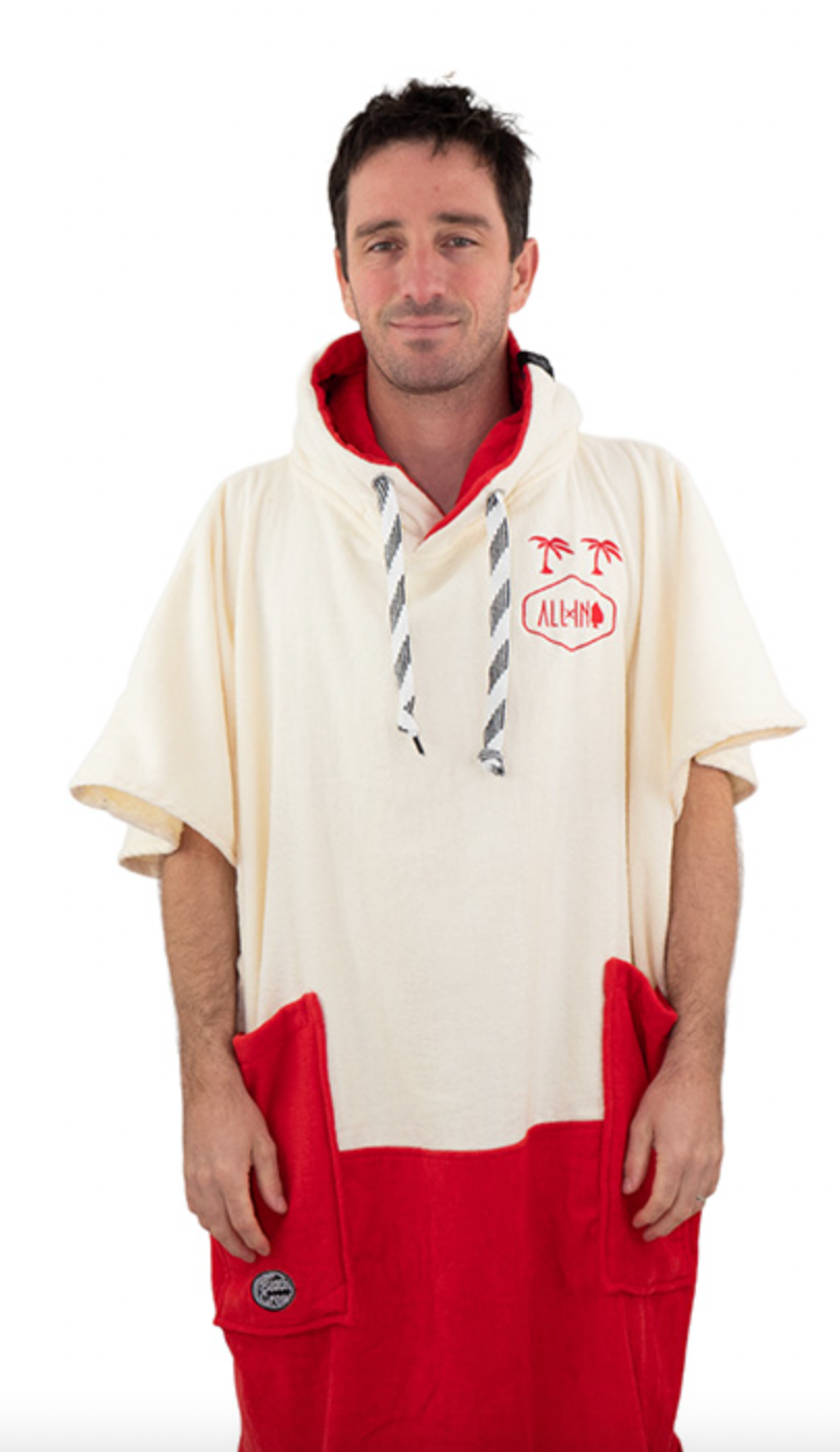 All In Beach Poncho – – Welcome Red-