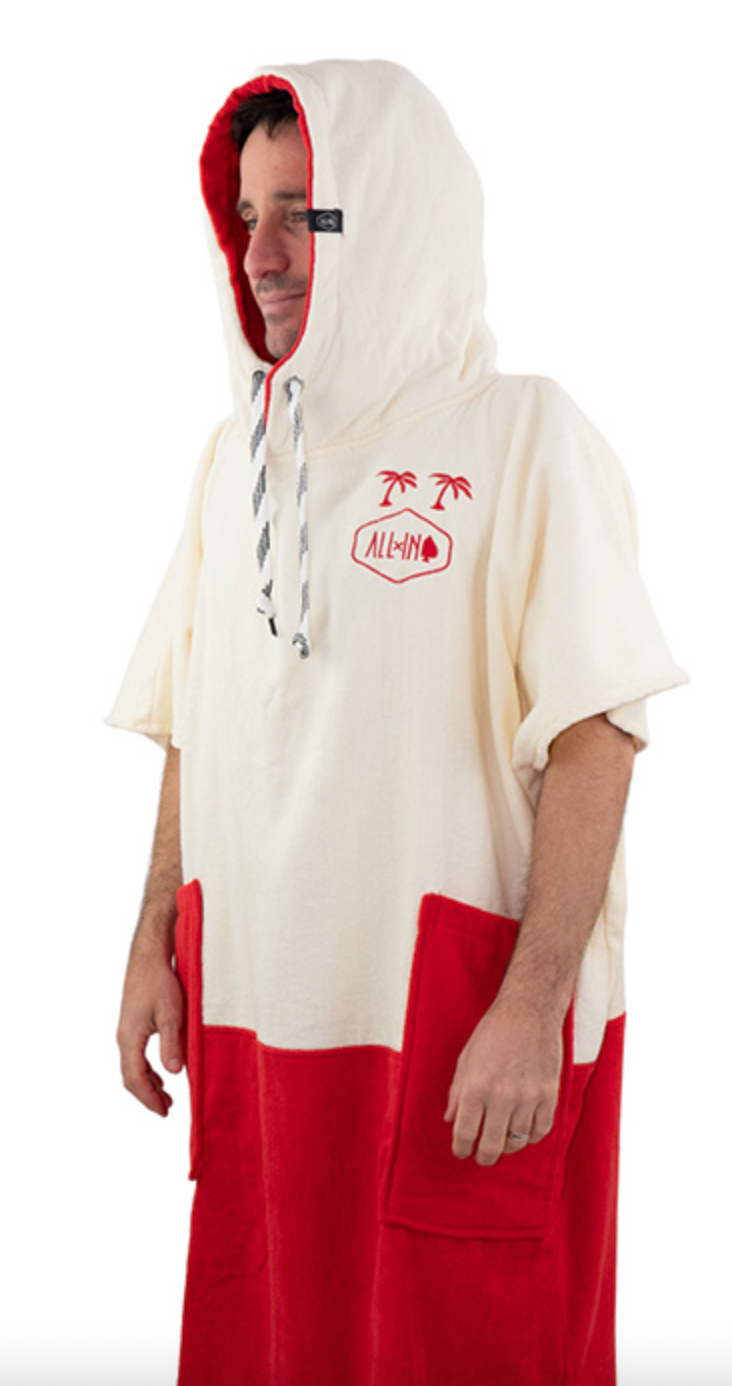 All In Beach Poncho – – Welcome Red-