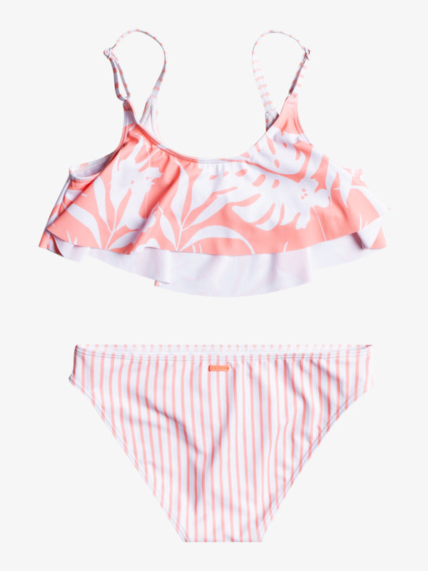 Roxy Flowers Addict - Flutter Bikini Set For Girls