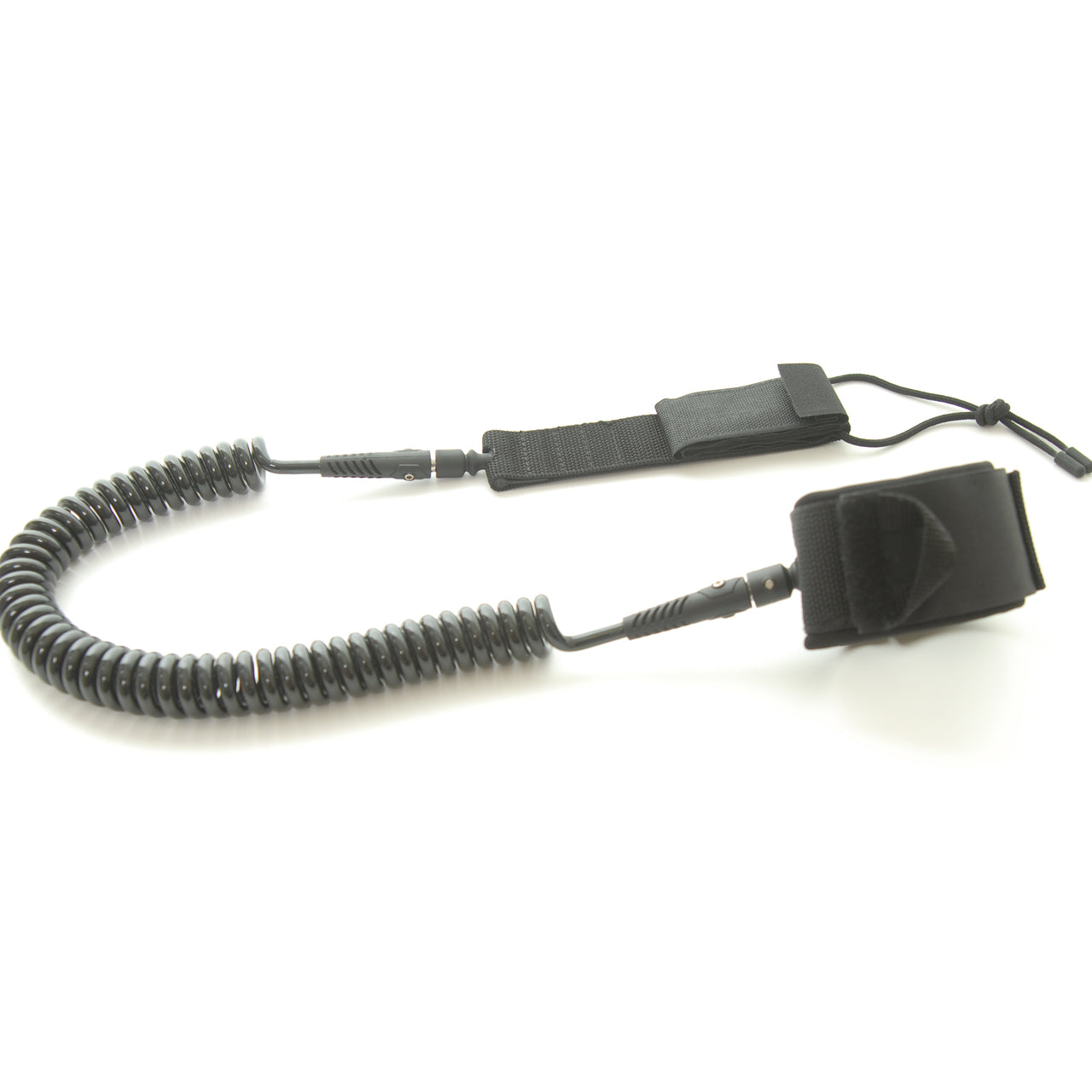 Tiki Sup 10' Coiled Ankle Leash Black
