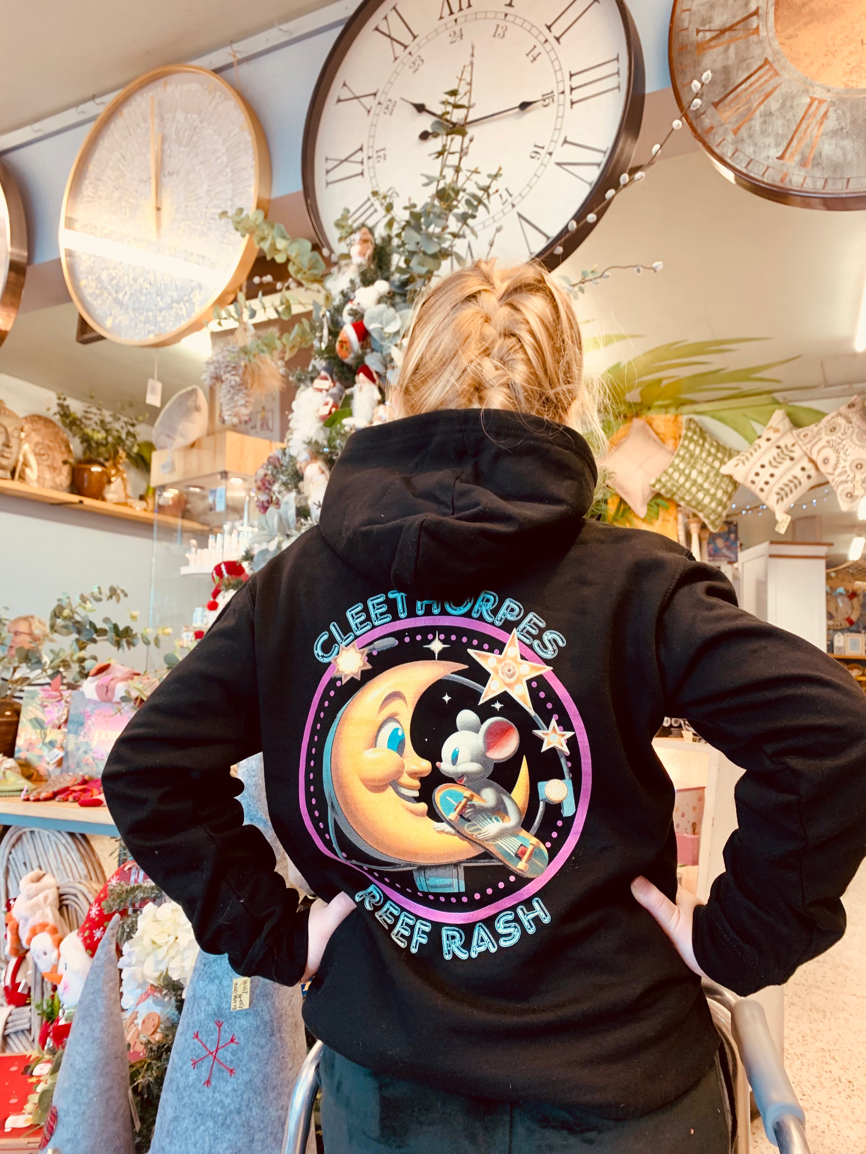 CLEETHORPES  kids mouse and moon hoodie