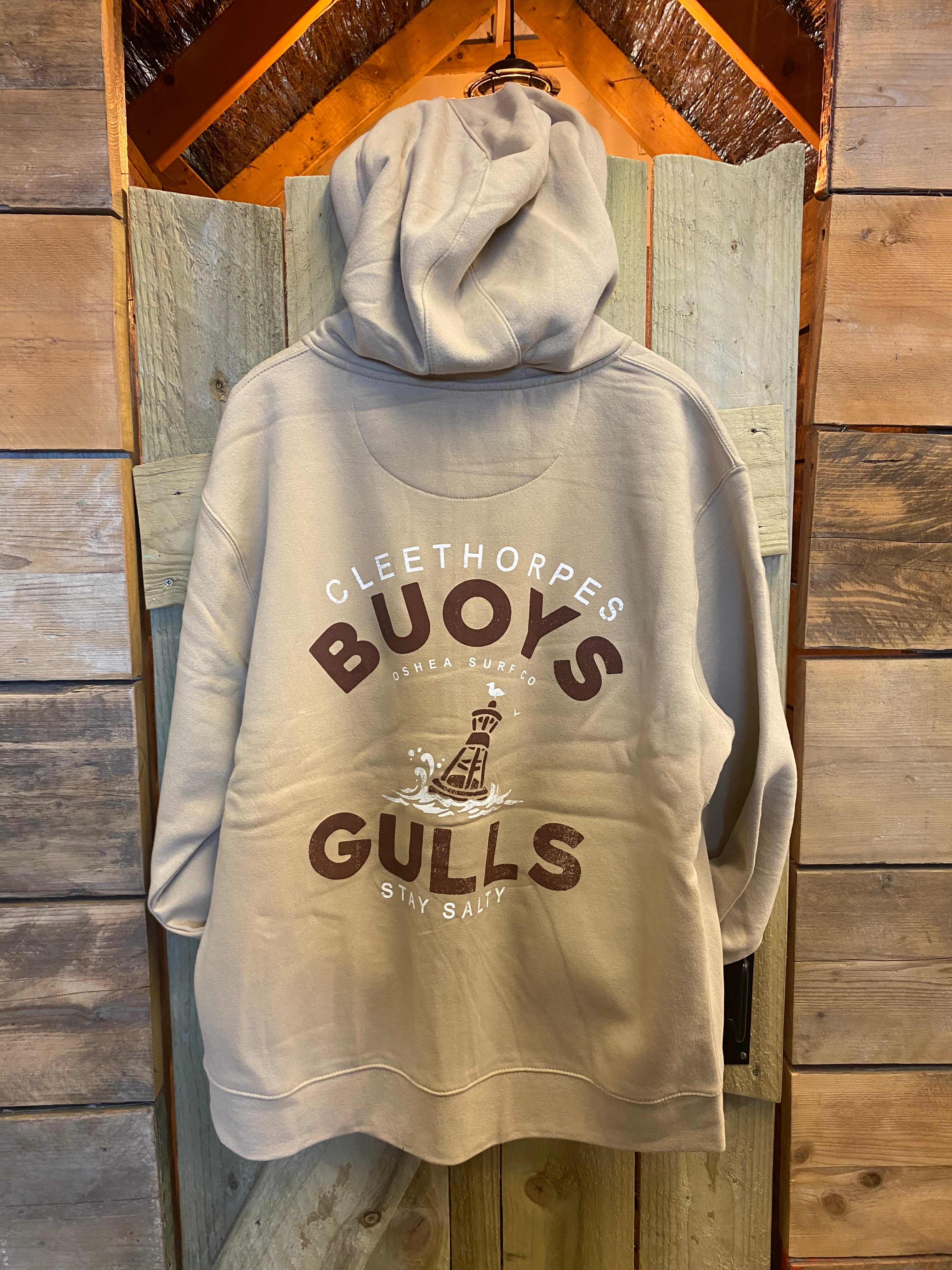 CLEETHORPES SAND HOODIE - BUOYS AND GULS