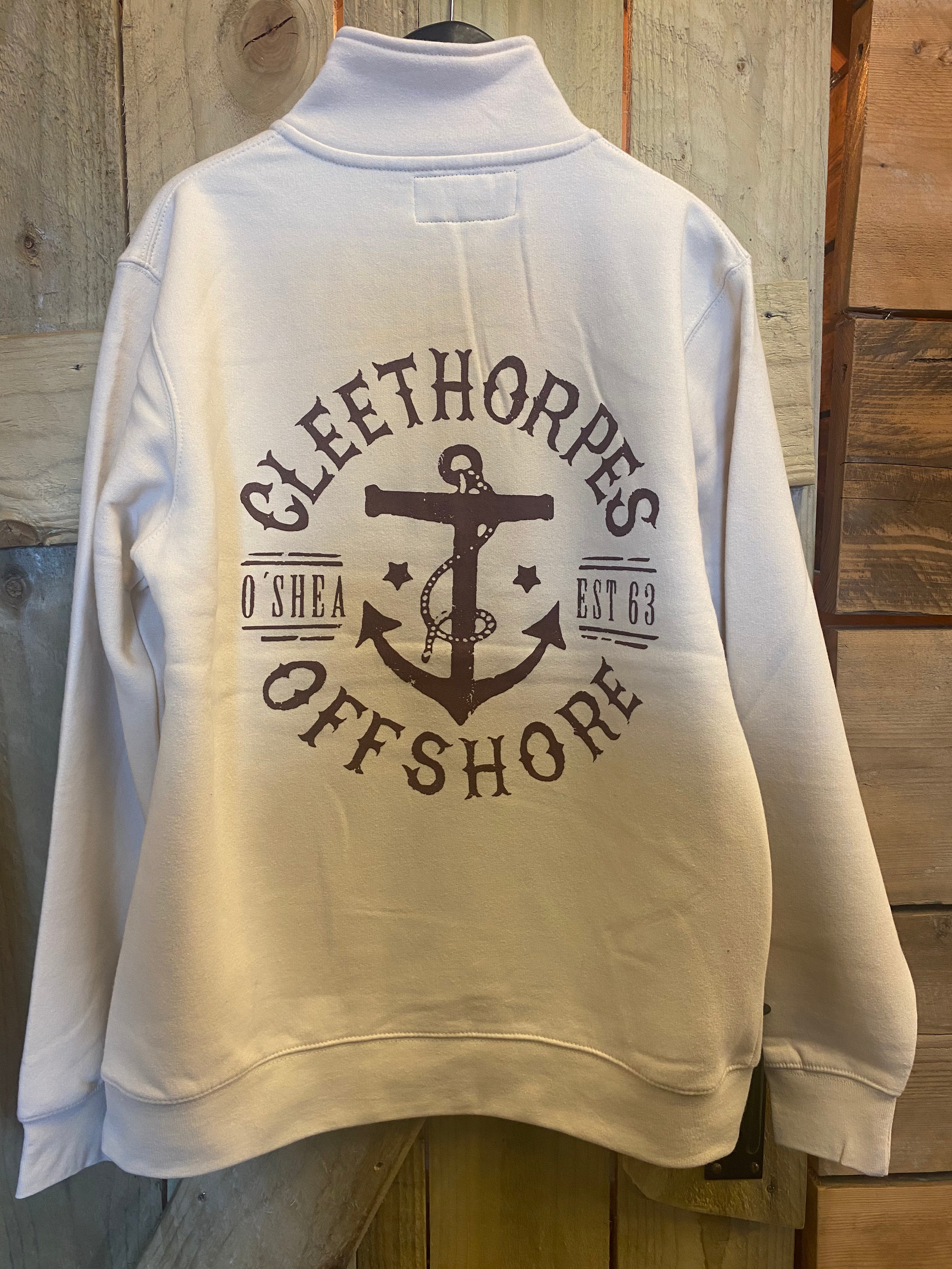 CLEETHORPES IVORY HALF ZIP