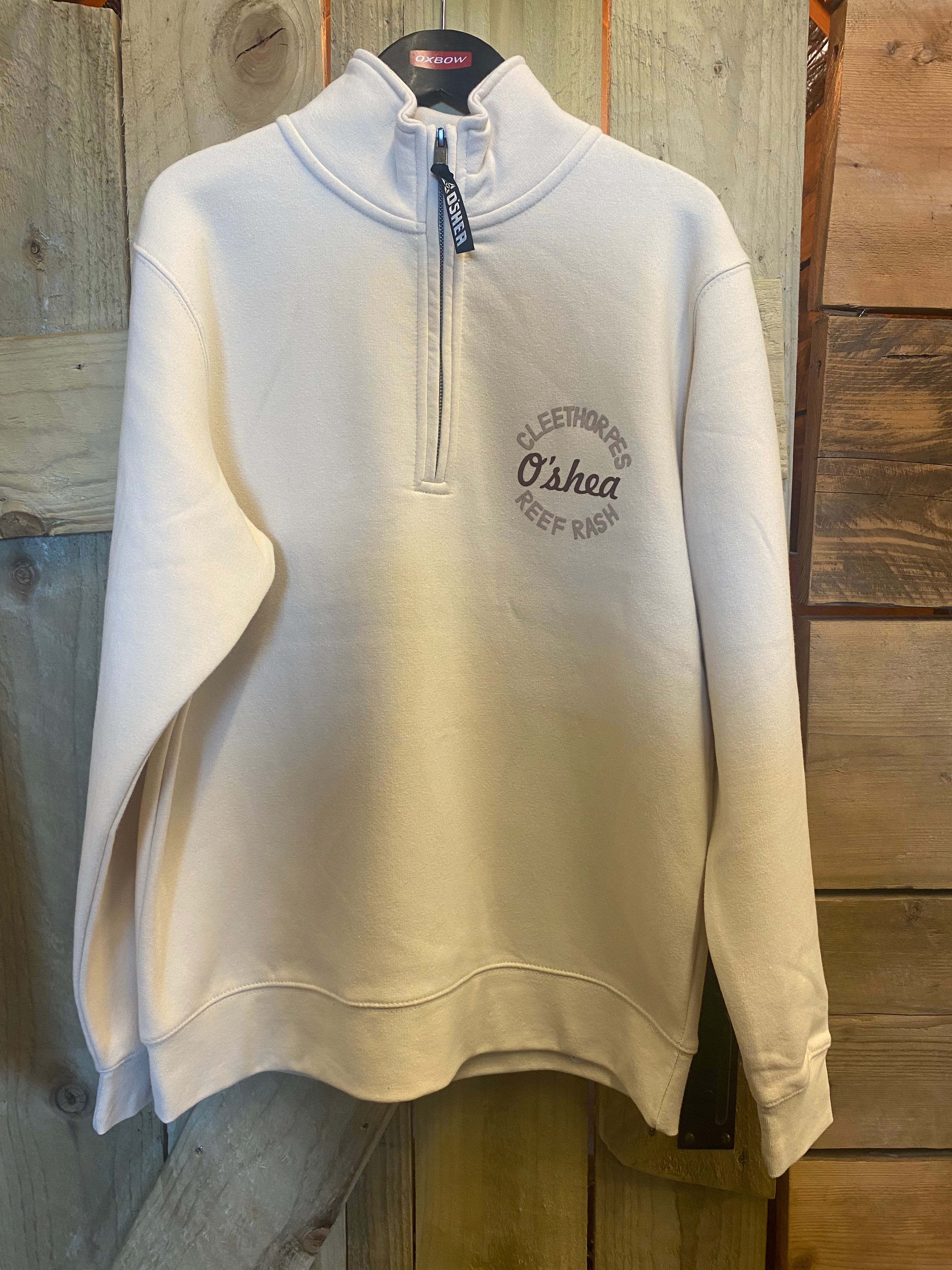 CLEETHORPES IVORY HALF ZIP