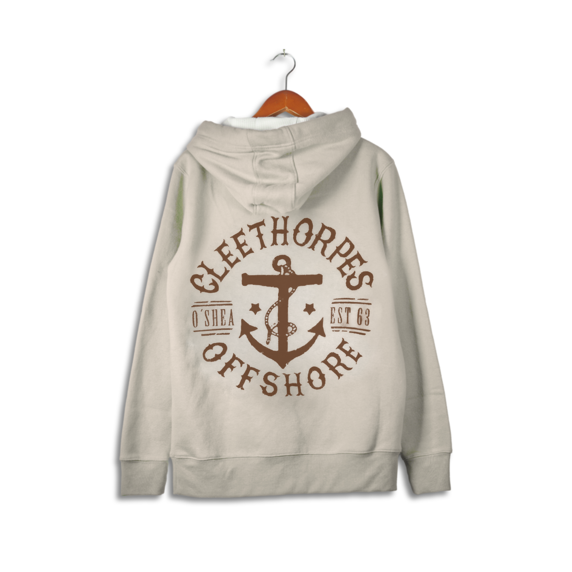 CLEETHORPES IVORY HOODIE - OFFSHORE -