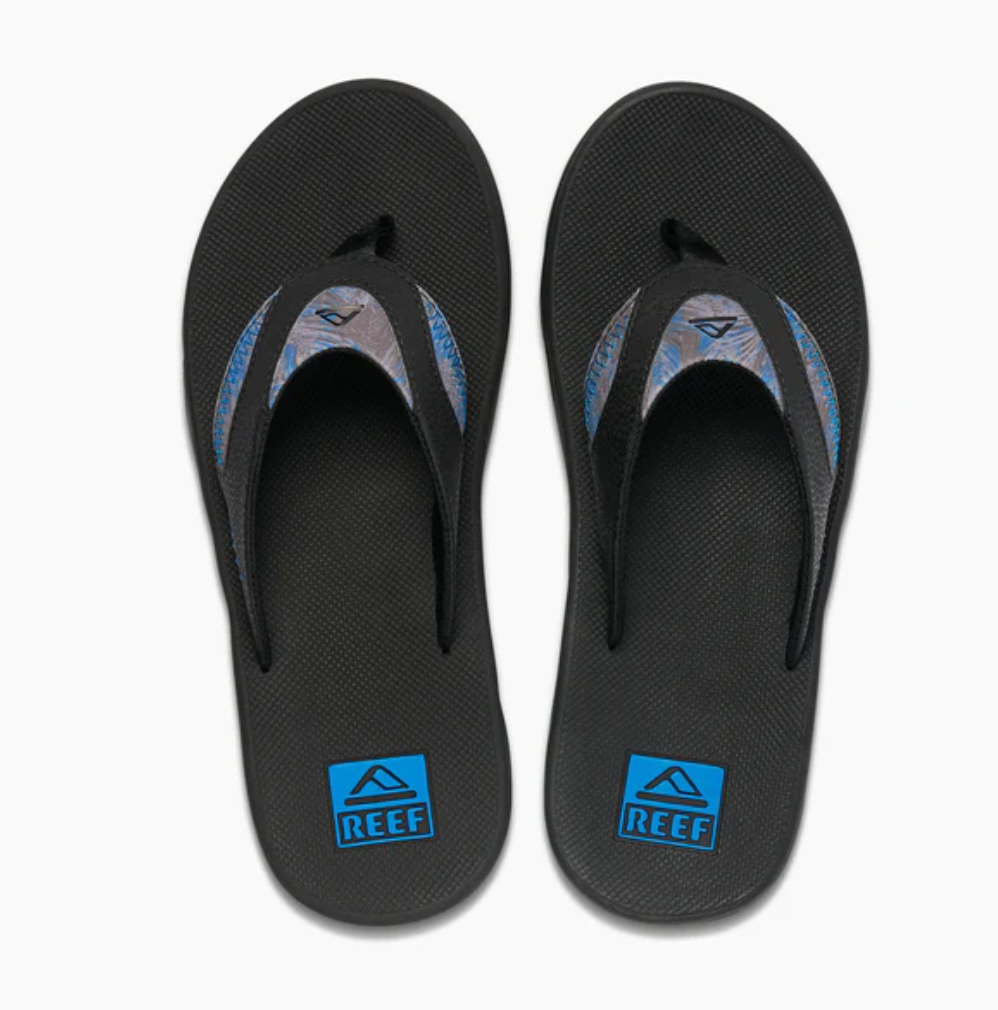 REEF FANNING - BLACK/POOL PALM