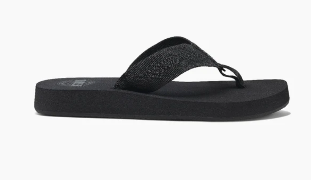 REEF SANDY LADIES - BLACK/BLACK