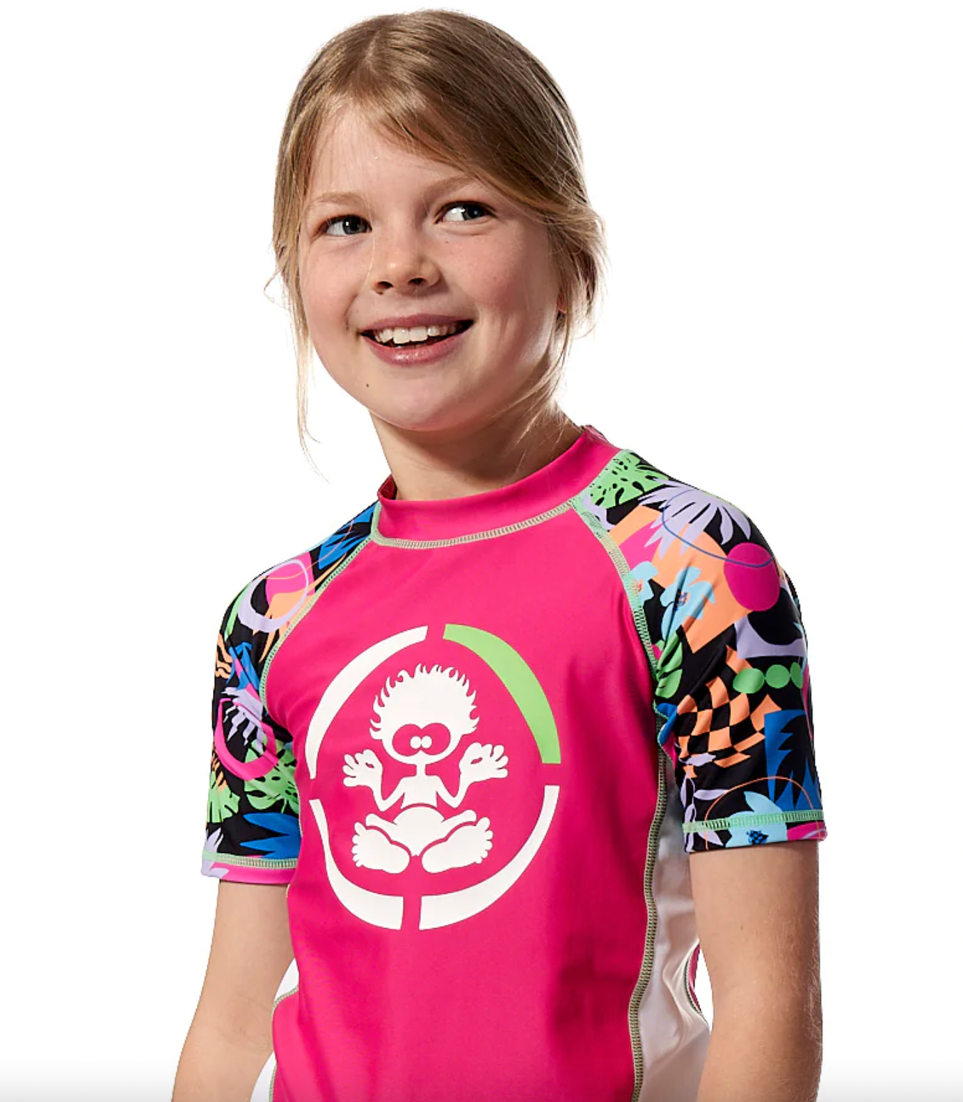 Zephyr - Kids Short Sleeve Rashvest - Pink