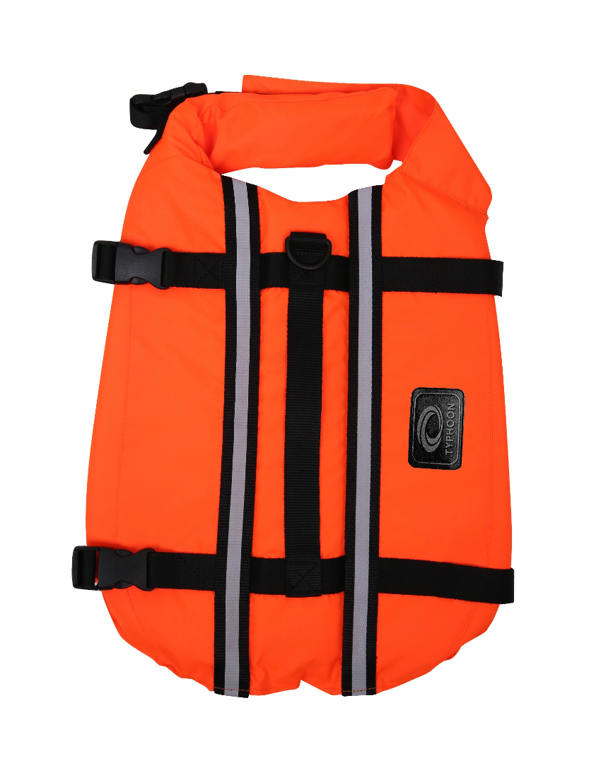 Typhoon Dog Buoyancy Aid - Orange/Black