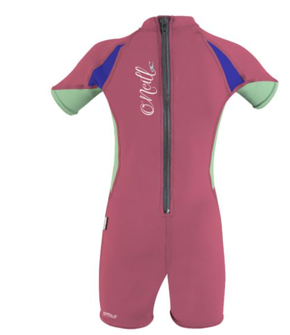 O'Neill Toddler O'Zone Uv Spring Girls Sunsuit - Fox Pink/ Mint/ White