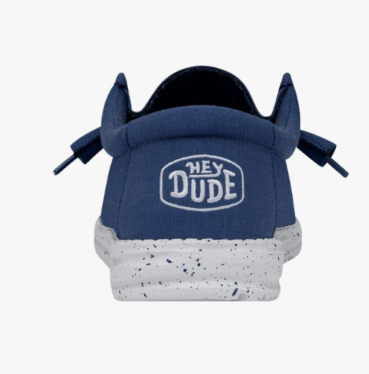 Hey Dude Wally Slub Canvas- True Blue -