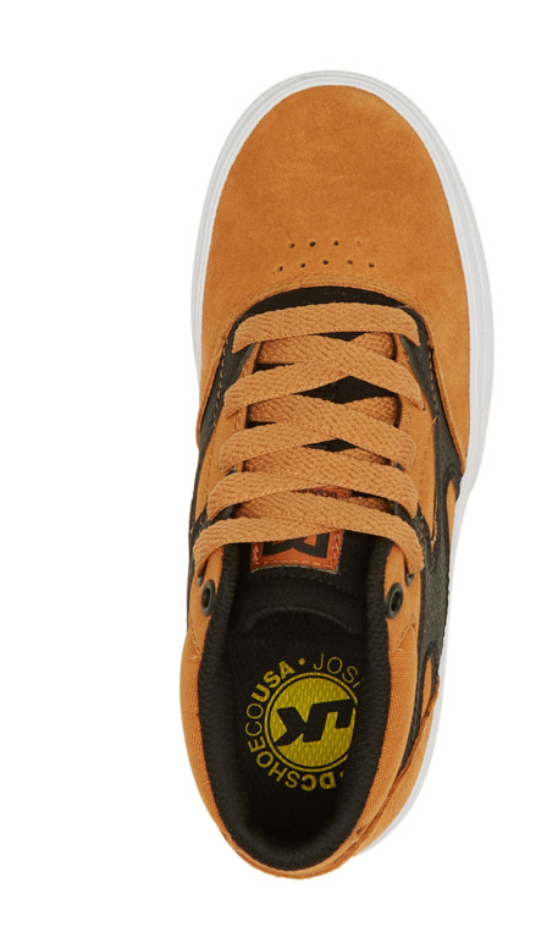 DC KALIS VULC - MID-TOP LEATHER SHOES FOR BOYS