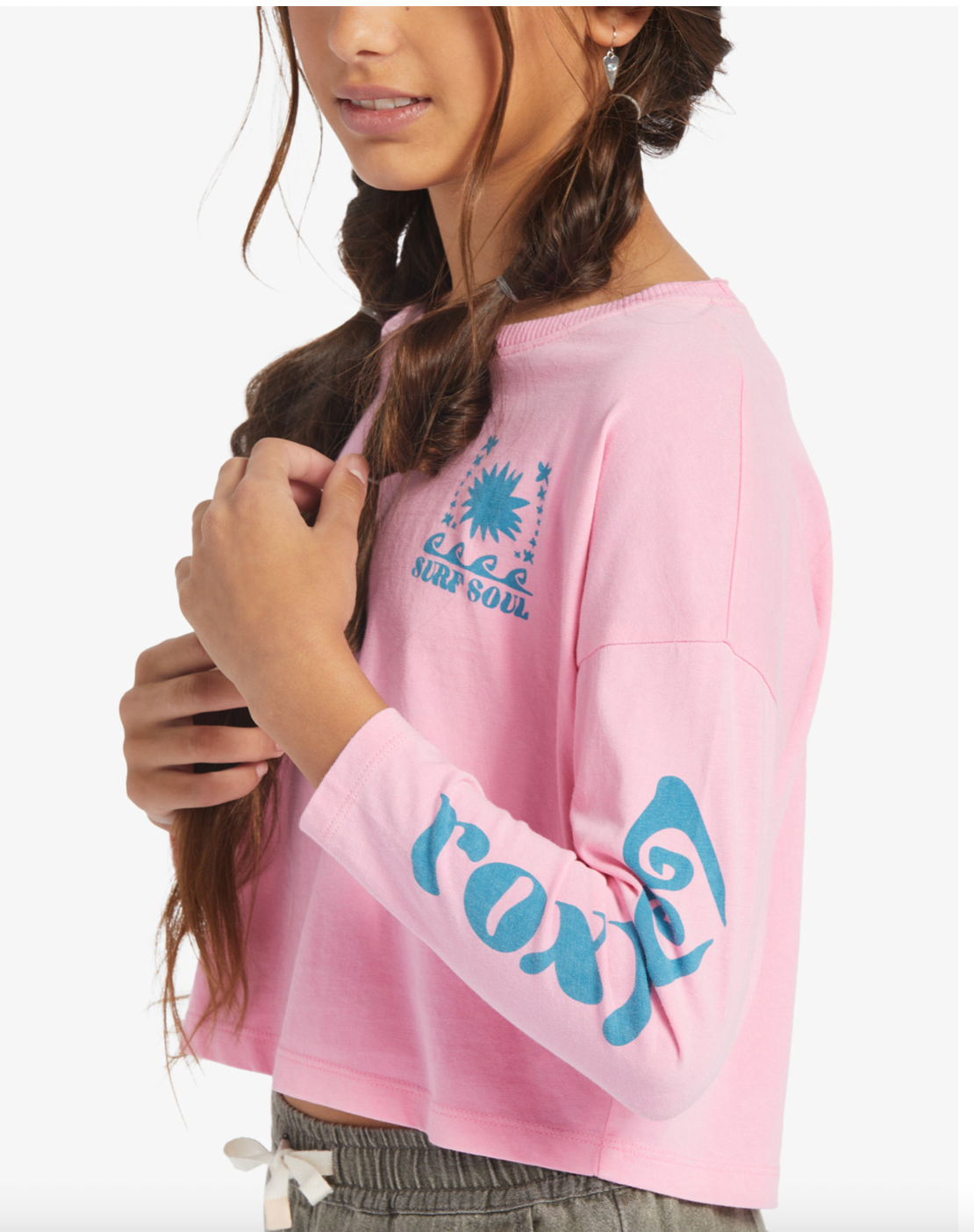 Roxy All You Never Say Long Sleeve Tee Girls In Sachet Pink