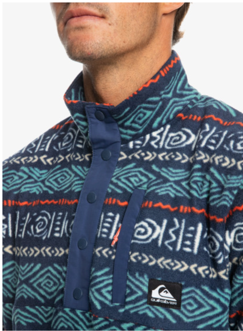 Quiksilver No Destination - Mock Neck Fleece For Men