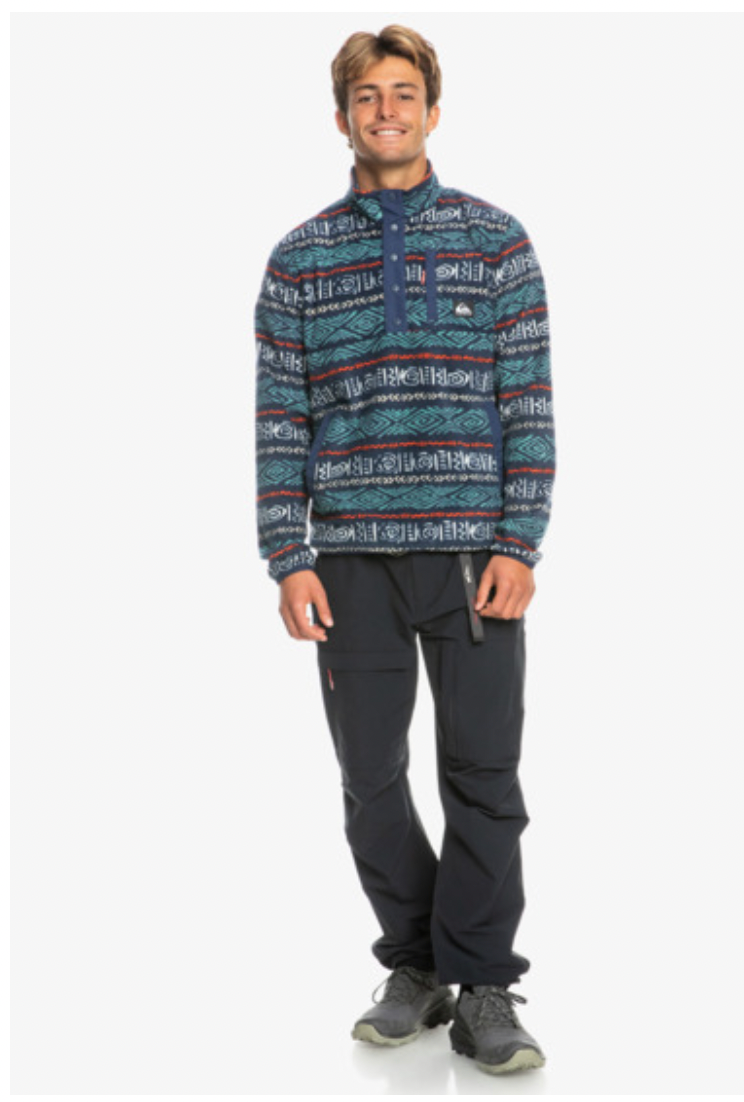 Quiksilver No Destination - Mock Neck Fleece For Men