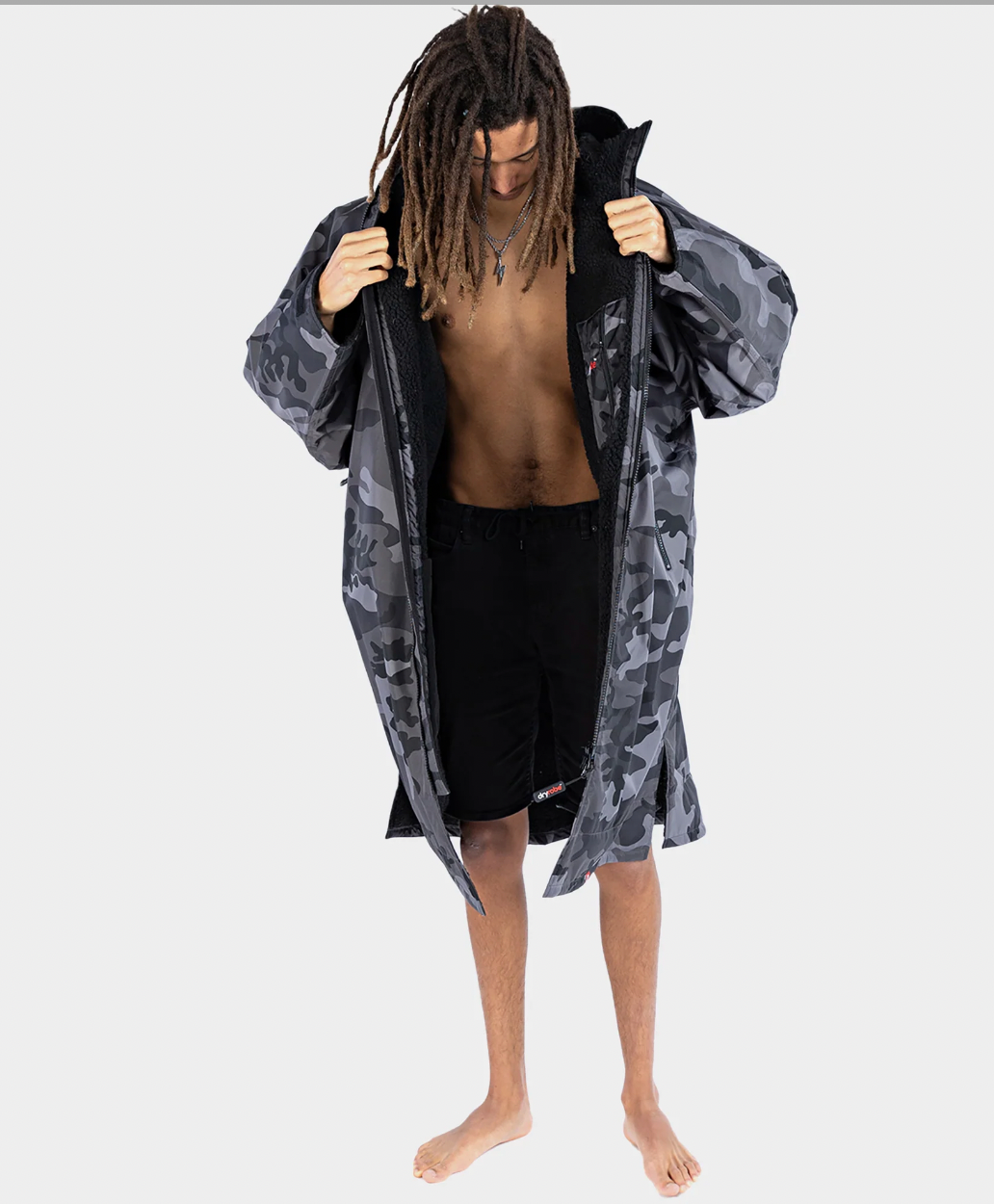 Dryrobe Advance Long Sleeve Black/Camo/Black