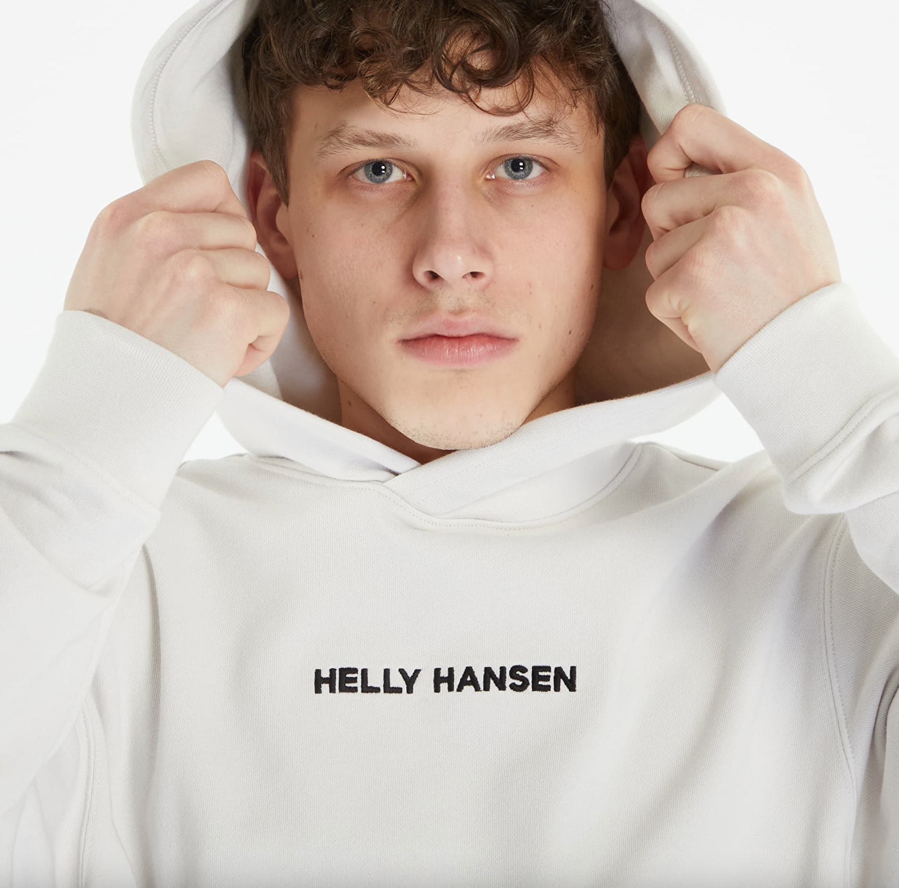 HELLY HANSEN CORE GRAPHIC SWEAT HOODIE- NIMBUS