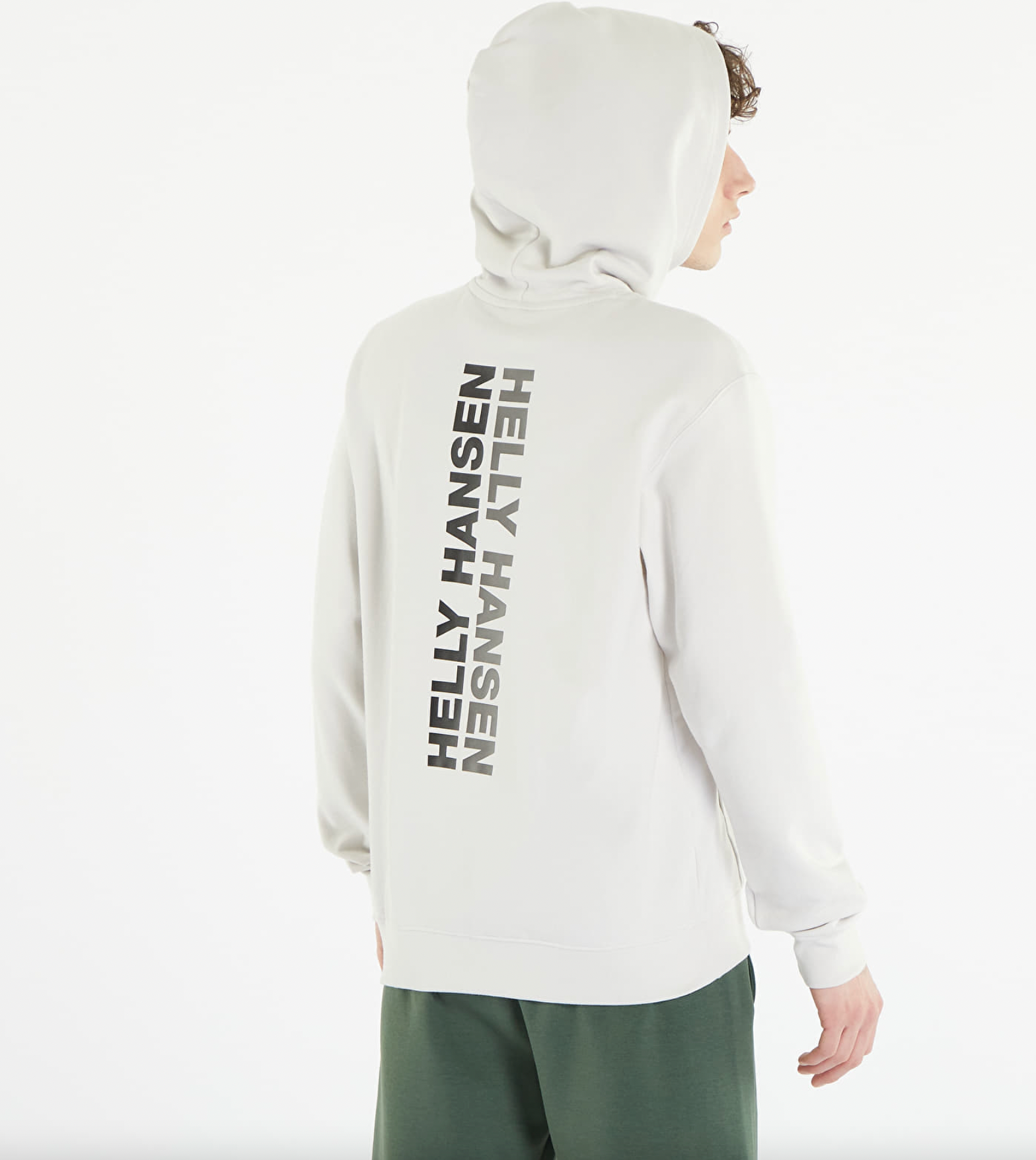 HELLY HANSEN CORE GRAPHIC SWEAT HOODIE- NIMBUS