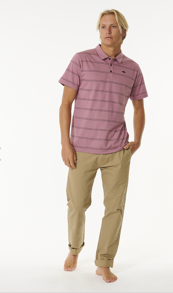 RIPCURL Plain Stripe Polo