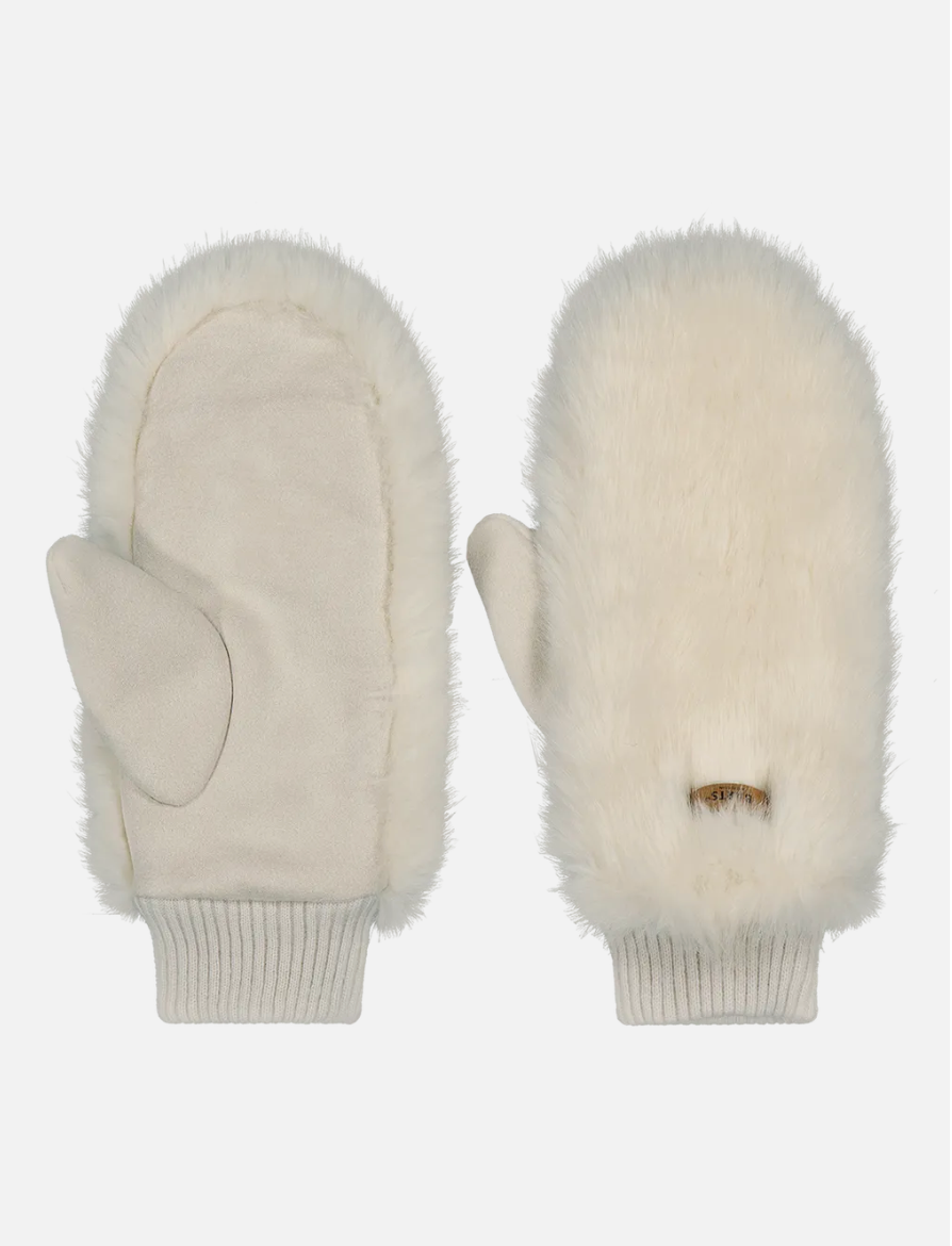 Barts Fur Mitts Faux Fur Mittens With Suede-Like Fabric