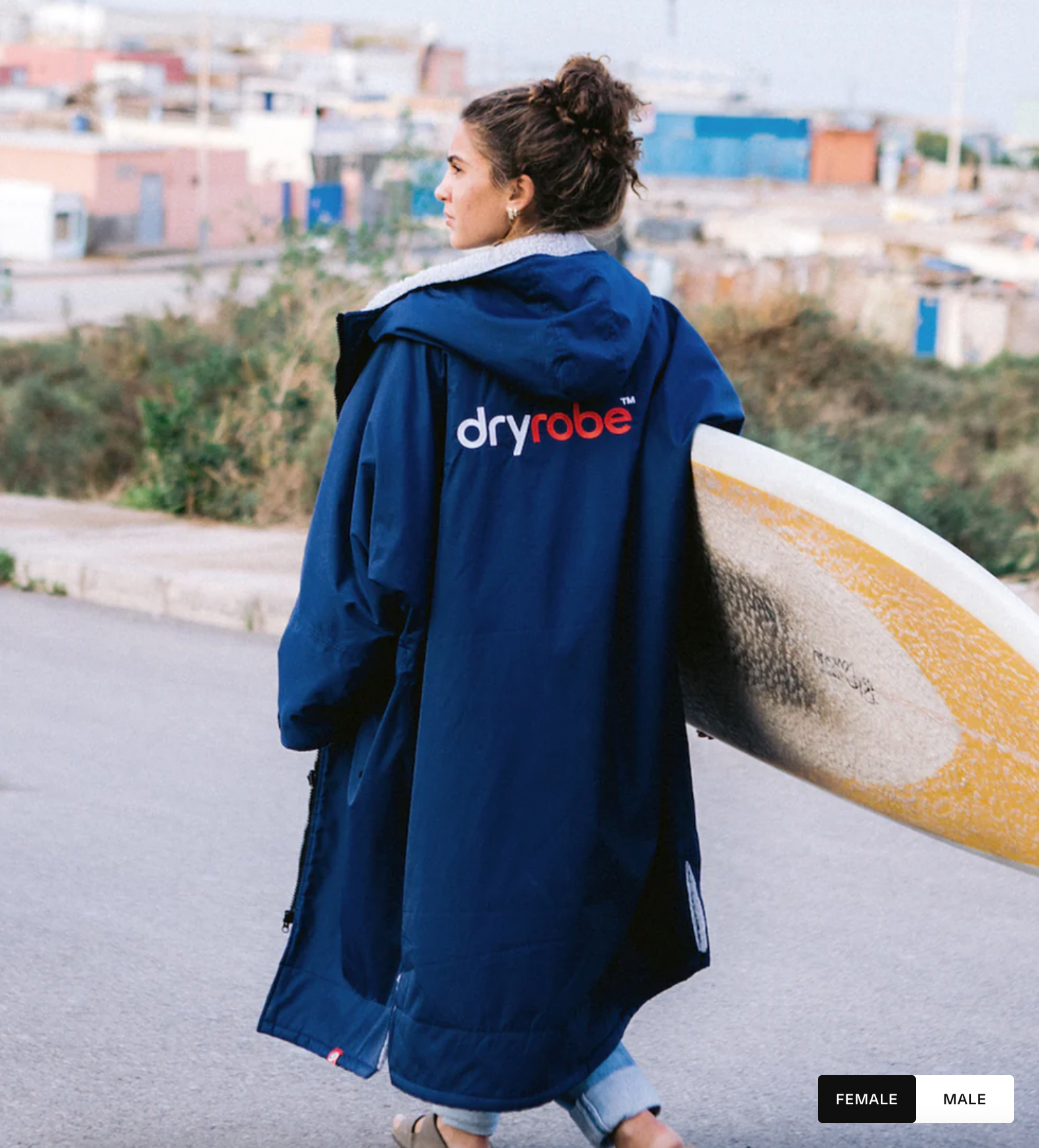 Dryrobe Advance Long Sleeve==NAVY/GREY