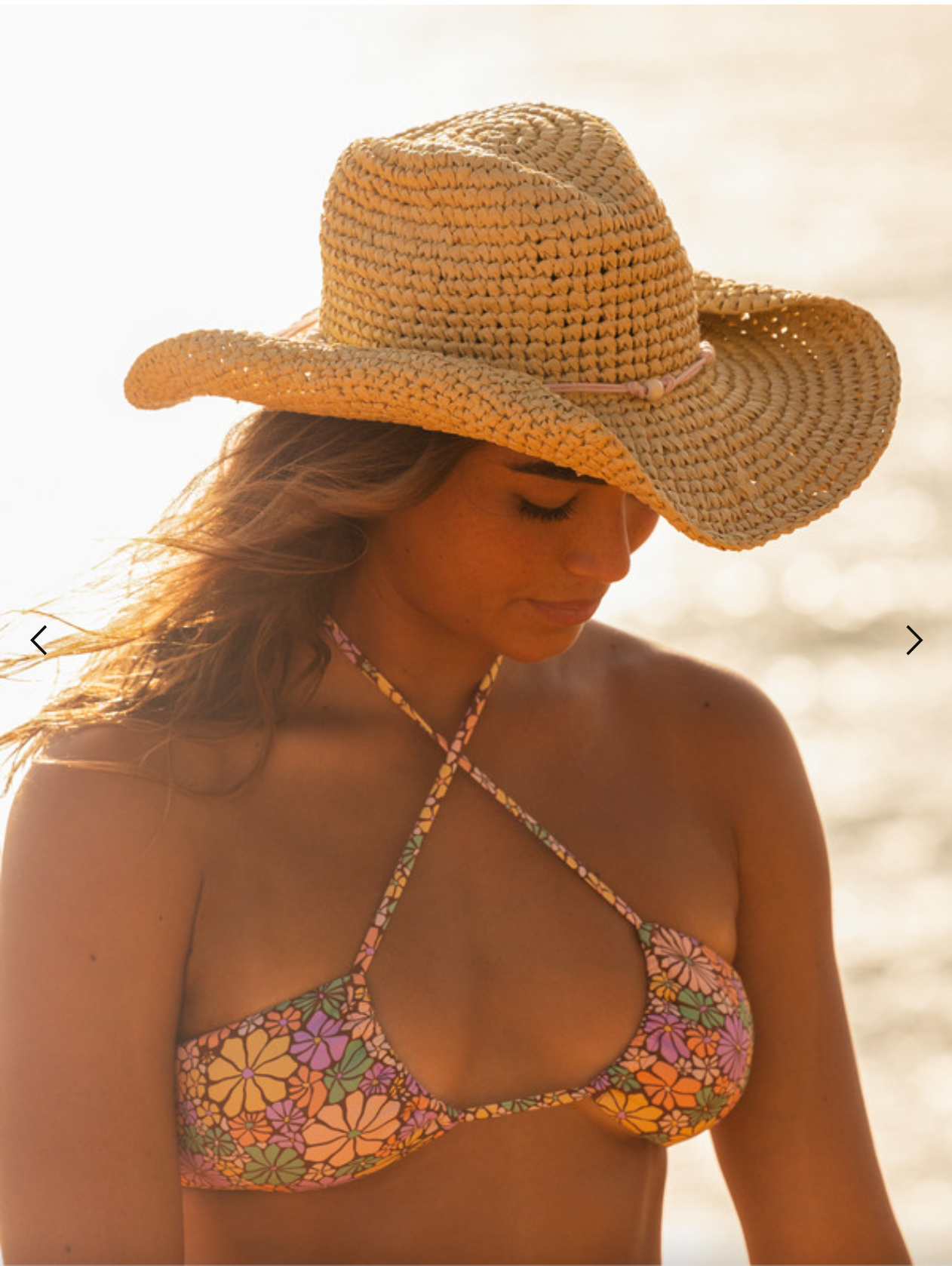 Roxy Cherish Summer - Straw Cowboy Hat For Women