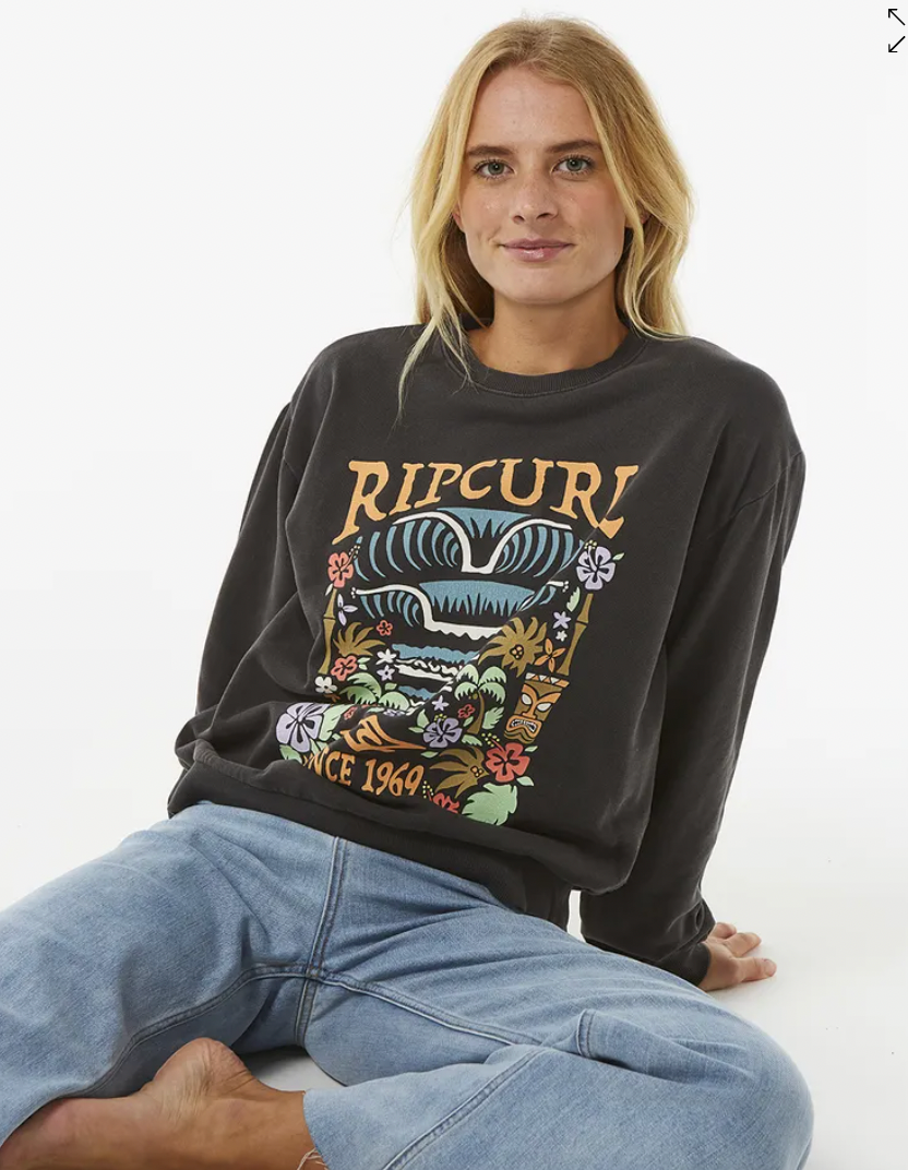 RIPCURL Tiki Tropic Relaxed crew fleece