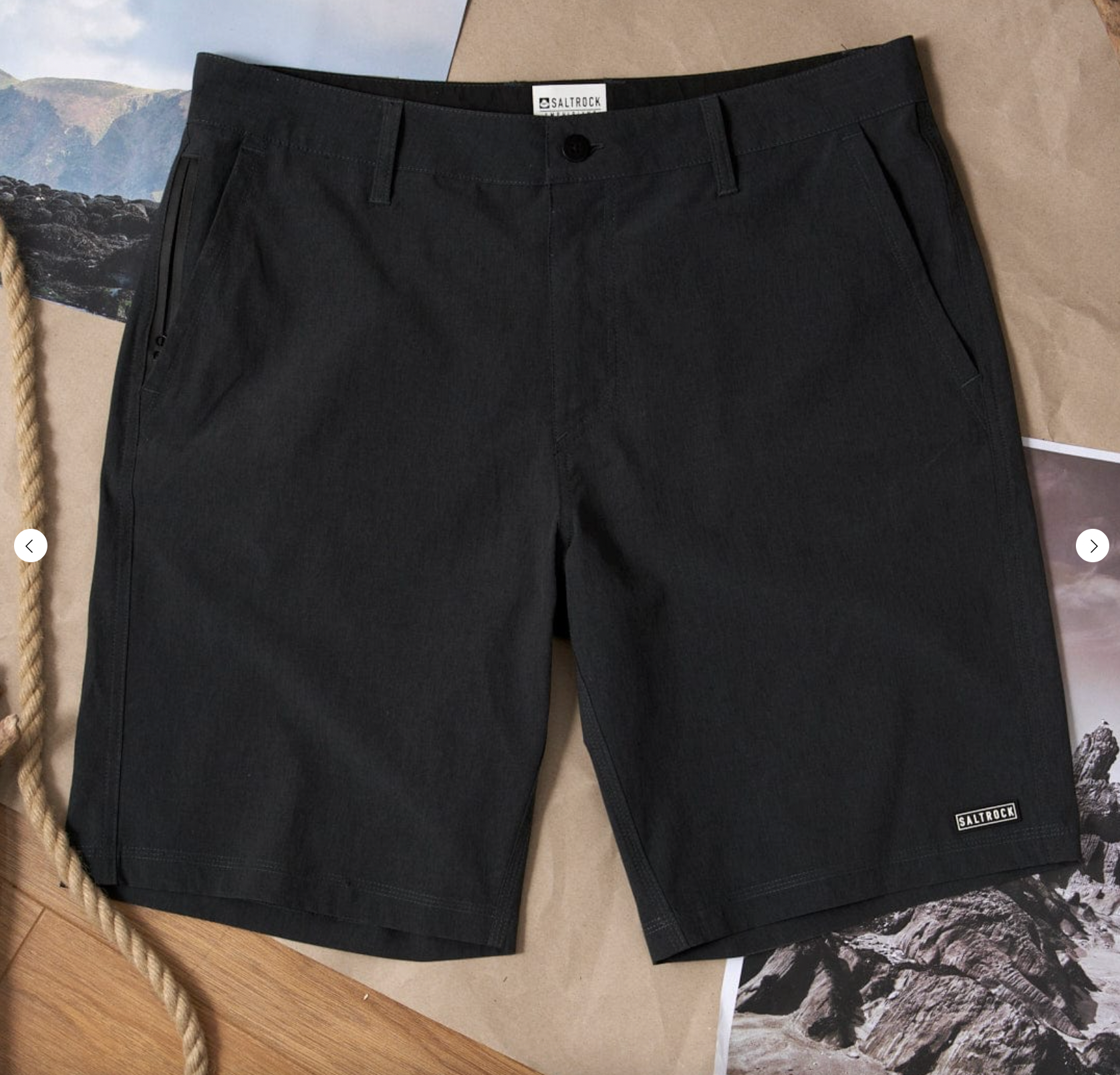 SALTROCK Amphibian 2 - Mens Hybrid Boardshorts - Black