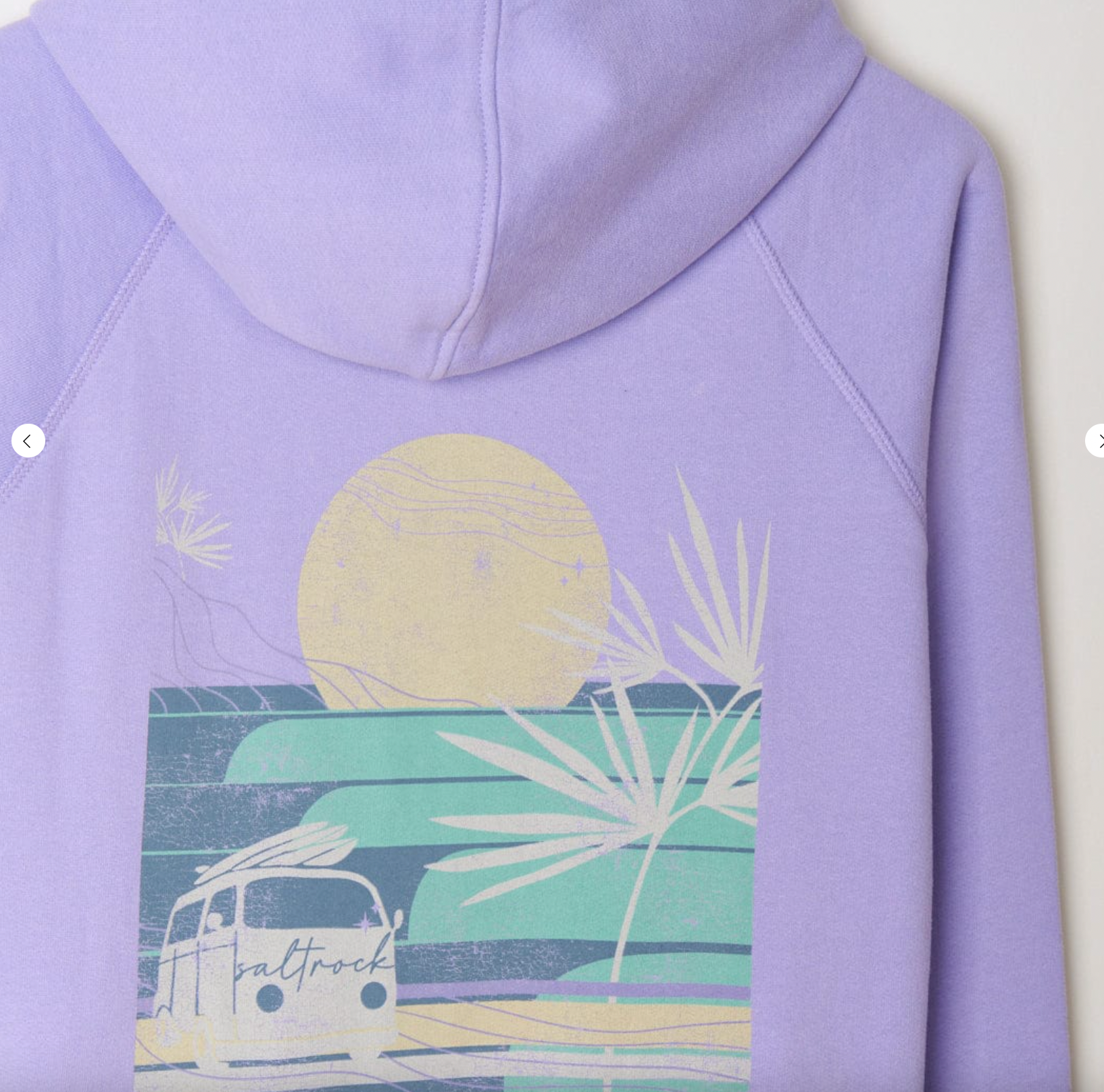 Saltrock Poster - Womens Zip Hoodie - Lilac