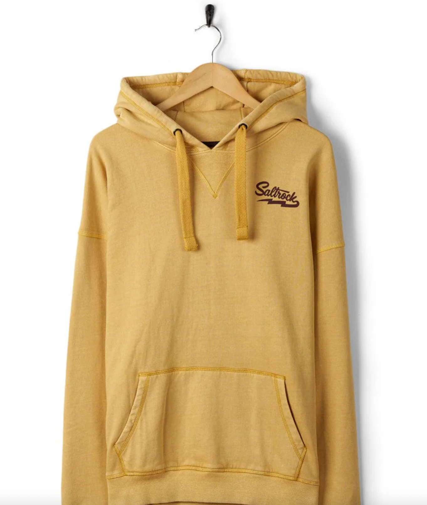 SALTROCK Gas Station - Recycled Mens Pop Hoodie - Yellow