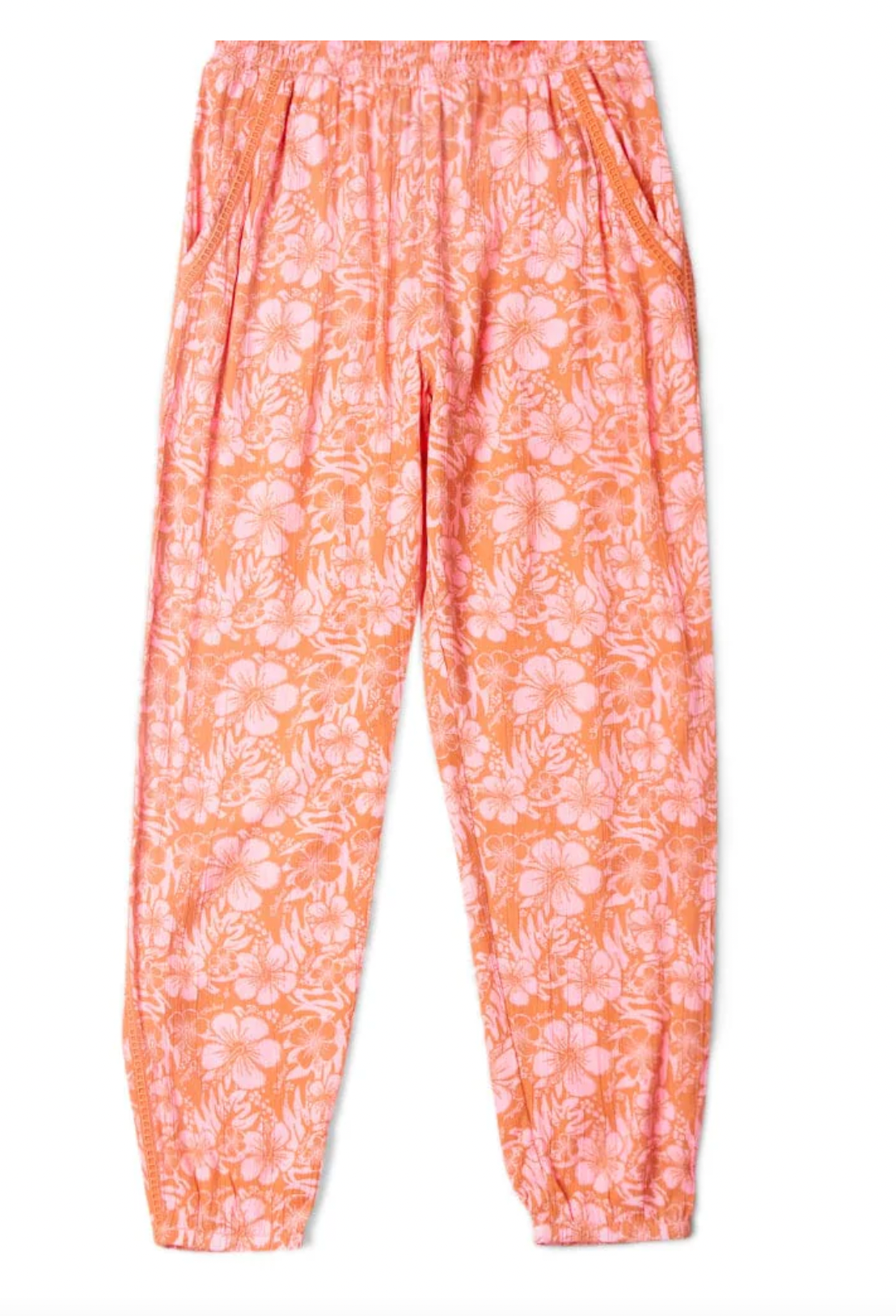 SALTROCK Lottie Hibiscus - Kids Trousers - Orange/Pink