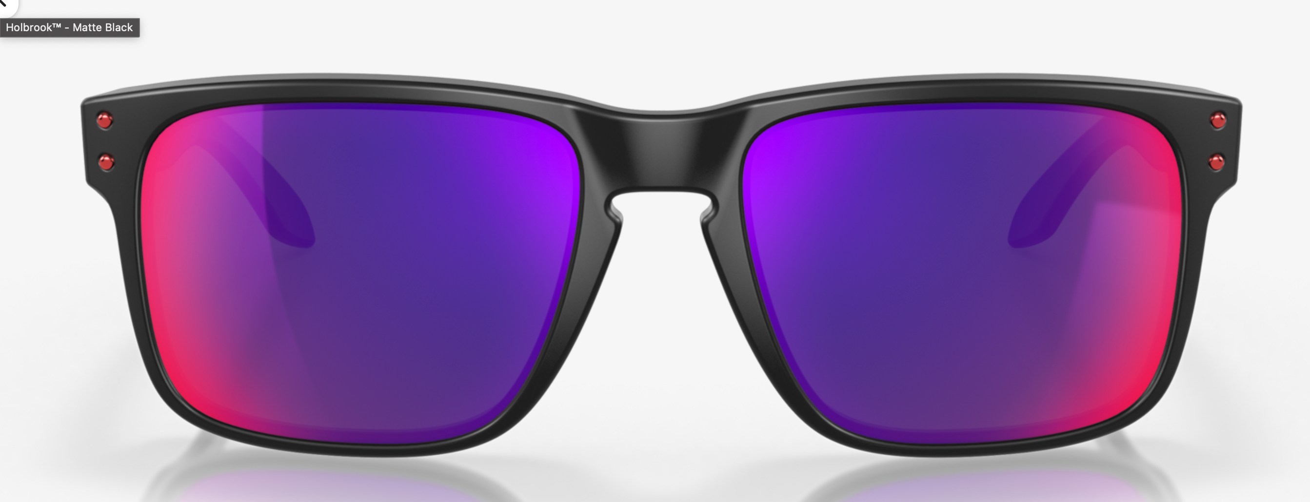 OAKLEY Holbrook + Red Iridium Lenses,  Matte Black Frame