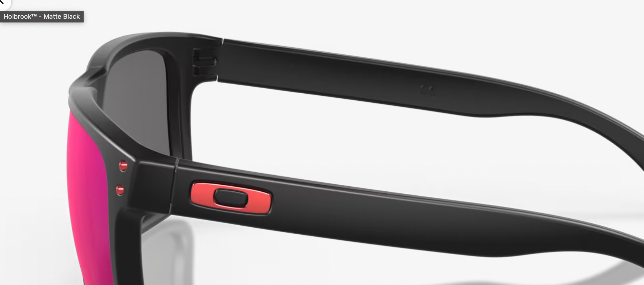 OAKLEY Holbrook + Red Iridium Lenses,  Matte Black Frame