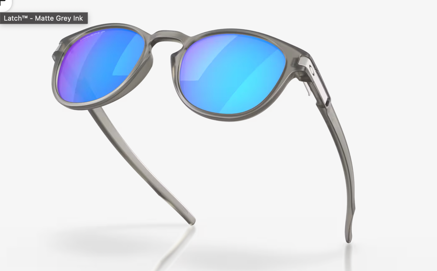 OAKLEY MATTE GREY INK- PRIZM SAPPHIRE IRIDIUM POLARIZED