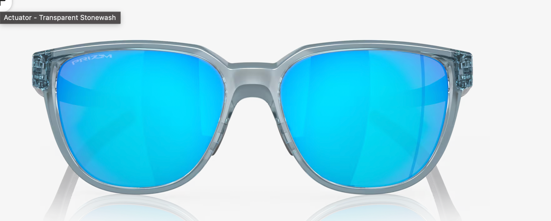 OAKLEY Prizm Sapphire Lenses,  Transparent Stonewash Frame