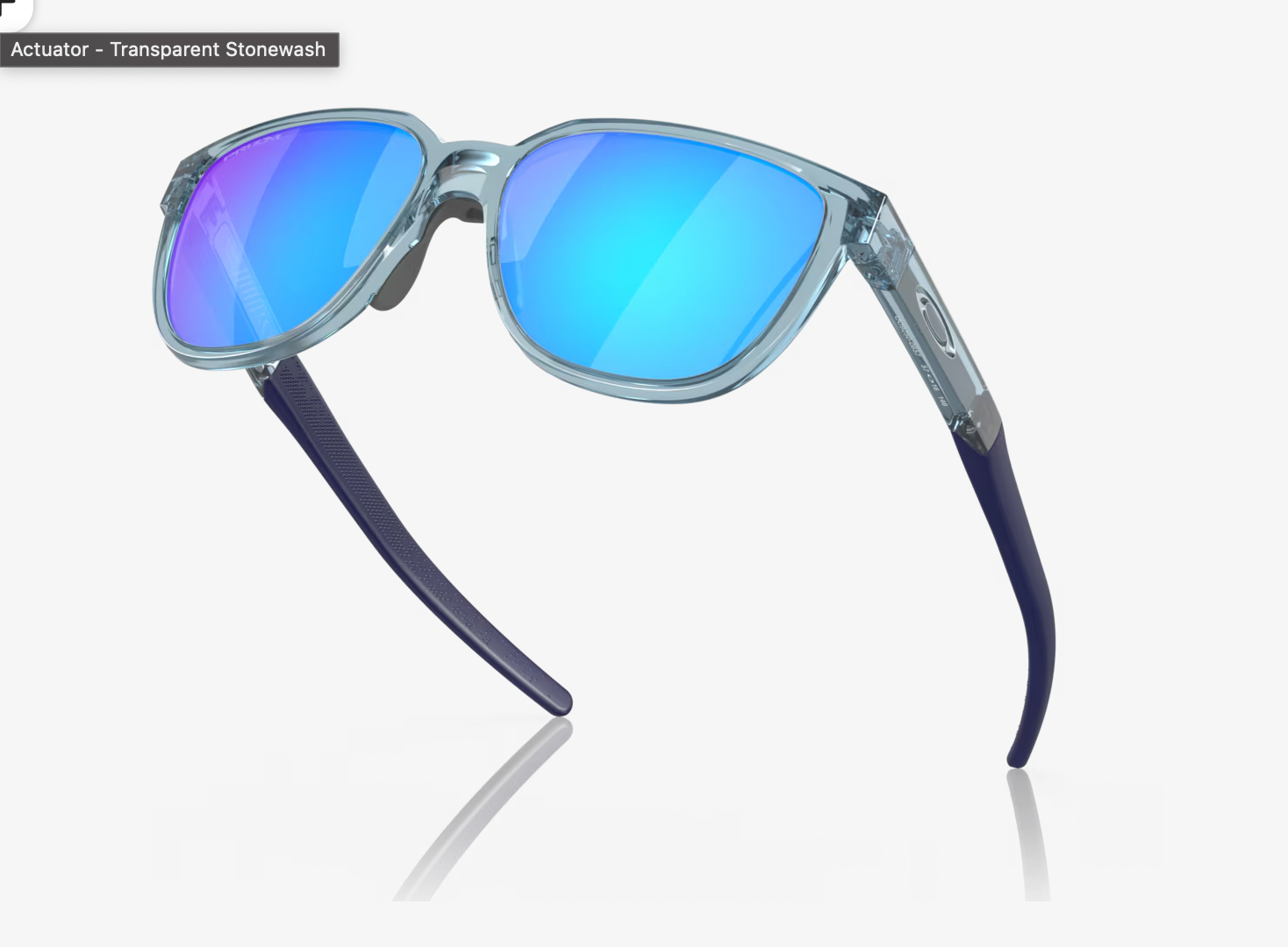 OAKLEY Prizm Sapphire Lenses,  Transparent Stonewash Frame