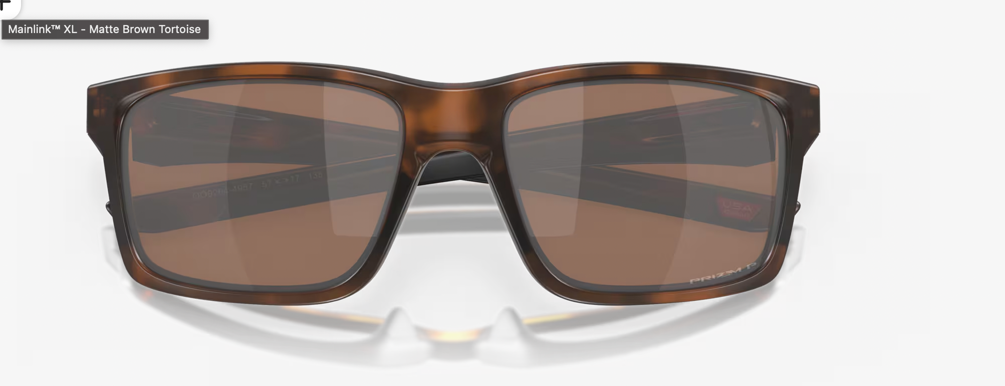 OAKLEY MAINLINK MATTE BROWN TORTOISE- PRIZM TUNGSTEN POLARTIZED