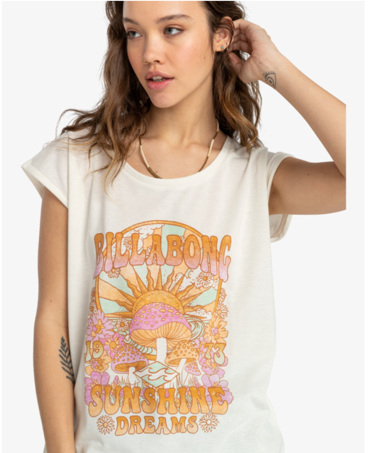 Billabong All Night - Cap Sleeve T-Shirt For Women