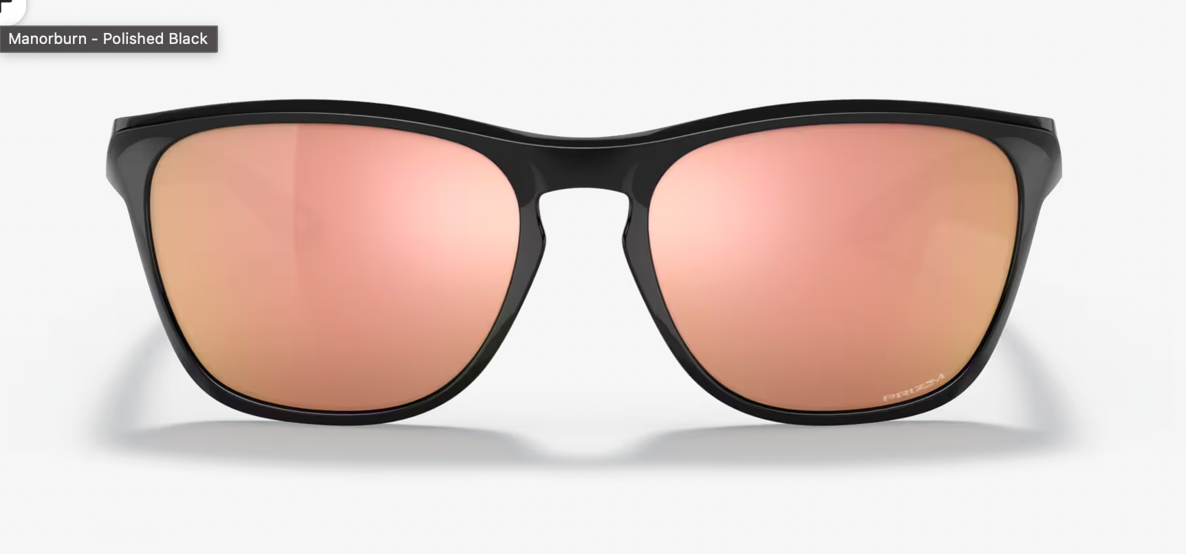 Oakley. Manorburn -Prizm Rose Gold Lenses,  Polished Black Frame