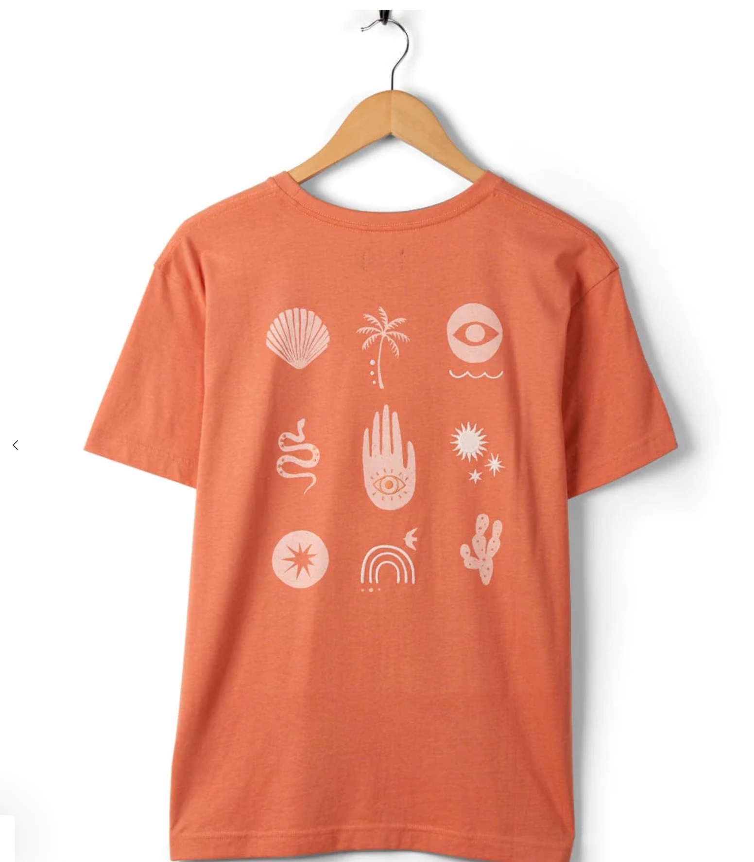 SALTROCK Journey - Recycled Womens Short Sleeve T-Shirt - Peach