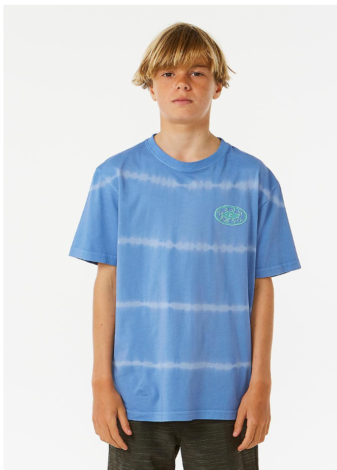 RipCurl Kids Lost Island Tie Dye Short Sleeve Crew Neck T-Shirt