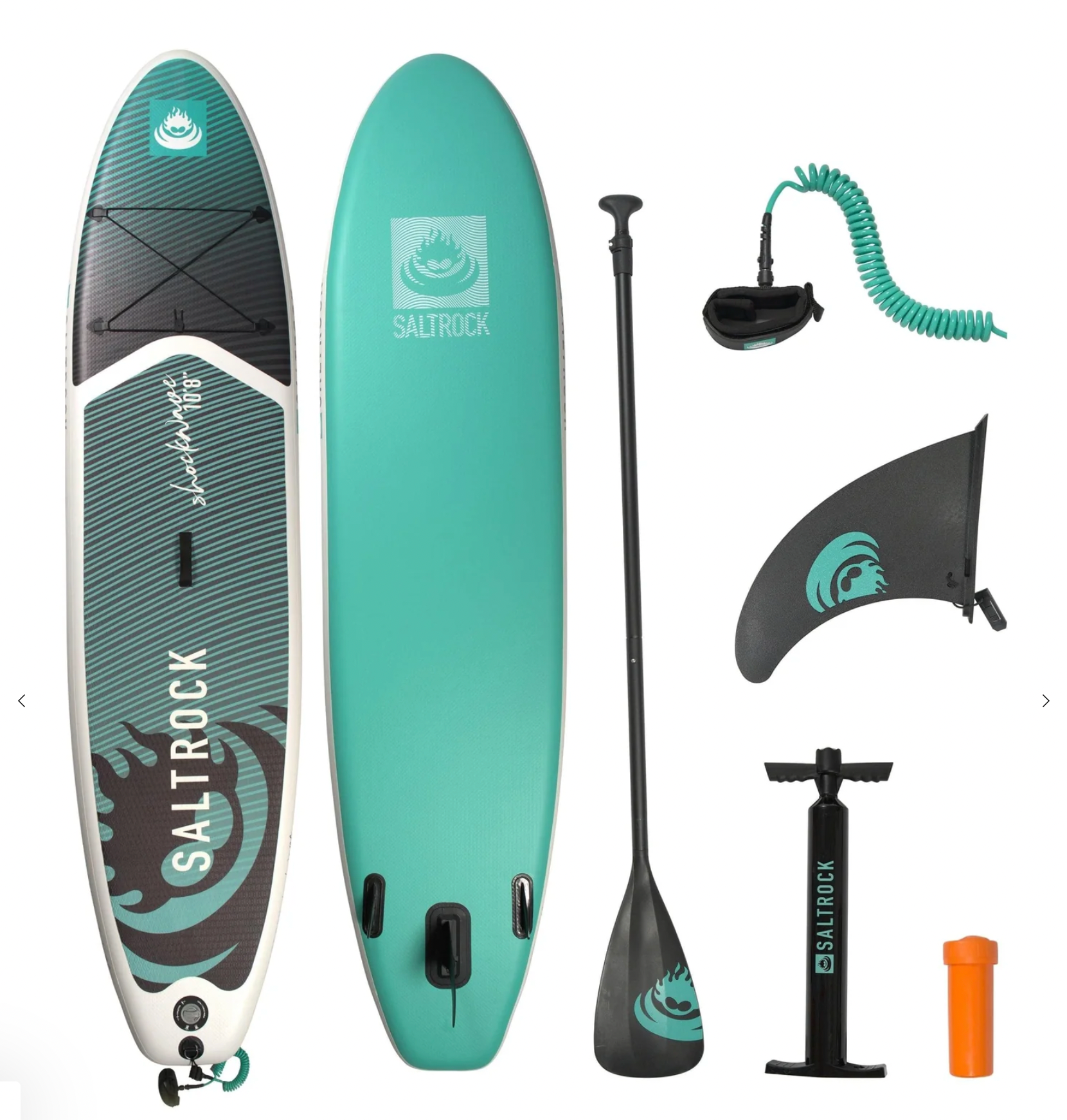 SALTROCK Shockwave - Inflatable Stand Up Paddle Board - Turquoise