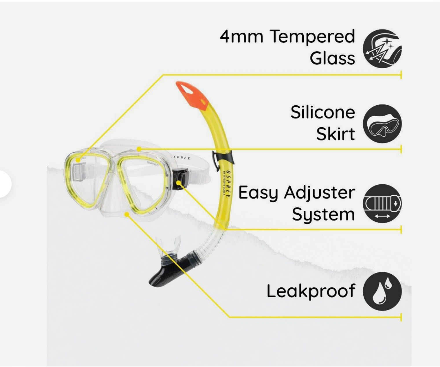 Osprey Adult Mask and Snorkel Set